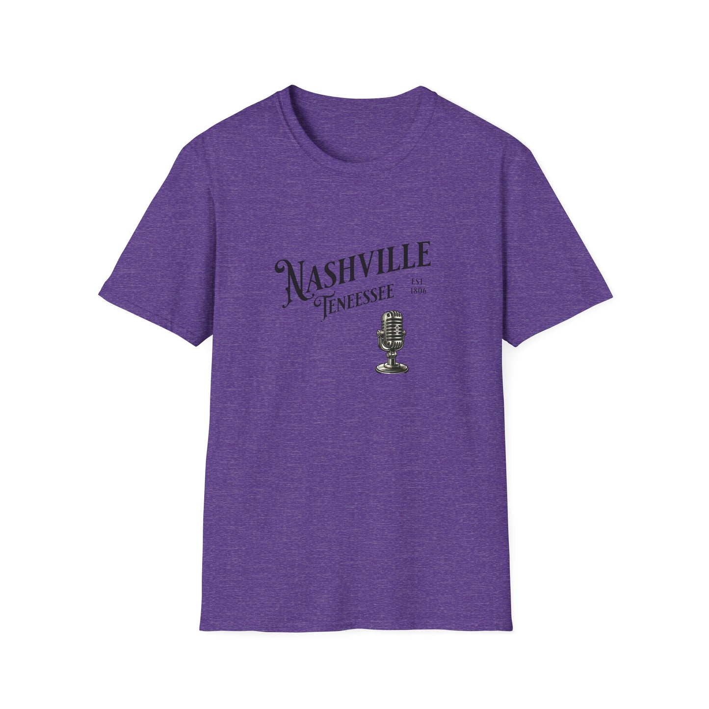 Nashville Graphic T-Shirt | Unisex Softstyle Tee, Music Lover Gift, Travel Souvenir, Birthday Apparel, Casual Wear