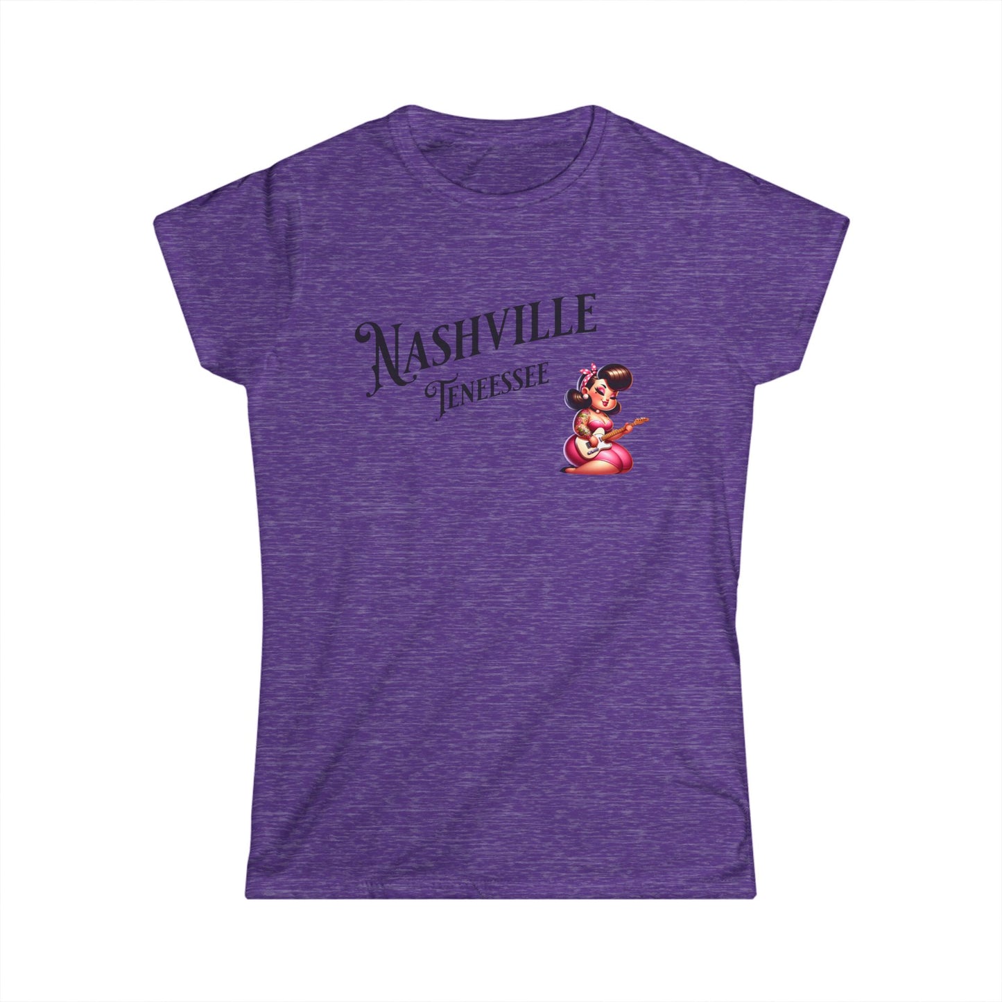 Women's Tee Nashville, TN Rockabilly Guitar Player Shirt