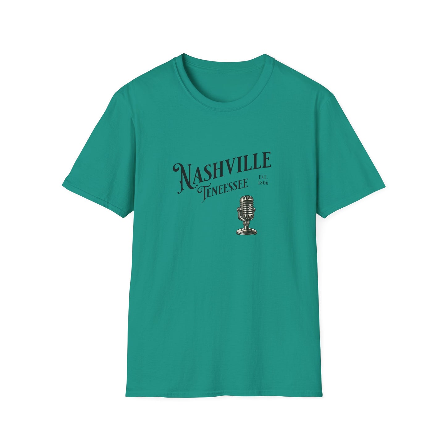 Nashville Graphic T-Shirt | Unisex Softstyle Tee, Music Lover Gift, Travel Souvenir, Birthday Apparel, Casual Wear