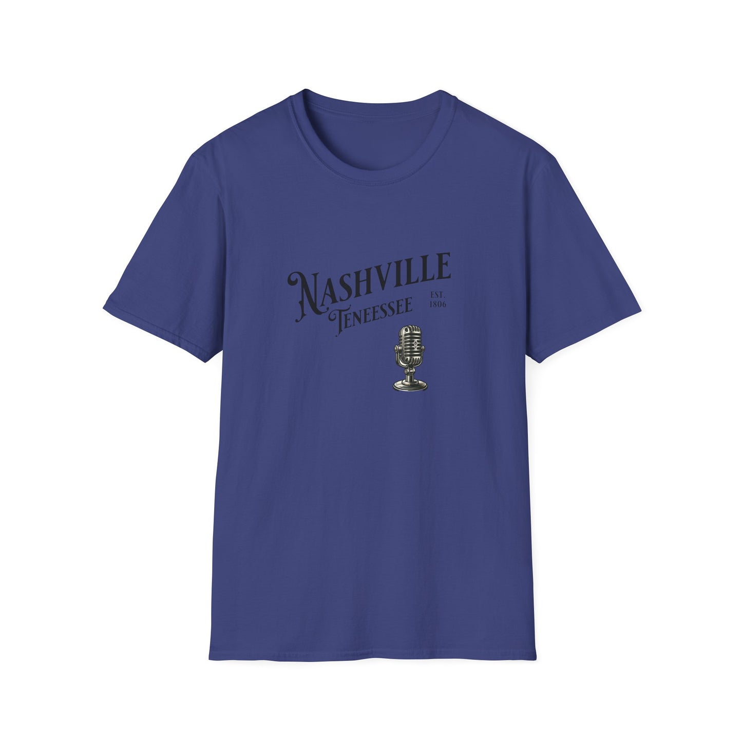Nashville Graphic T-Shirt | Unisex Softstyle Tee, Music Lover Gift, Travel Souvenir, Birthday Apparel, Casual Wear