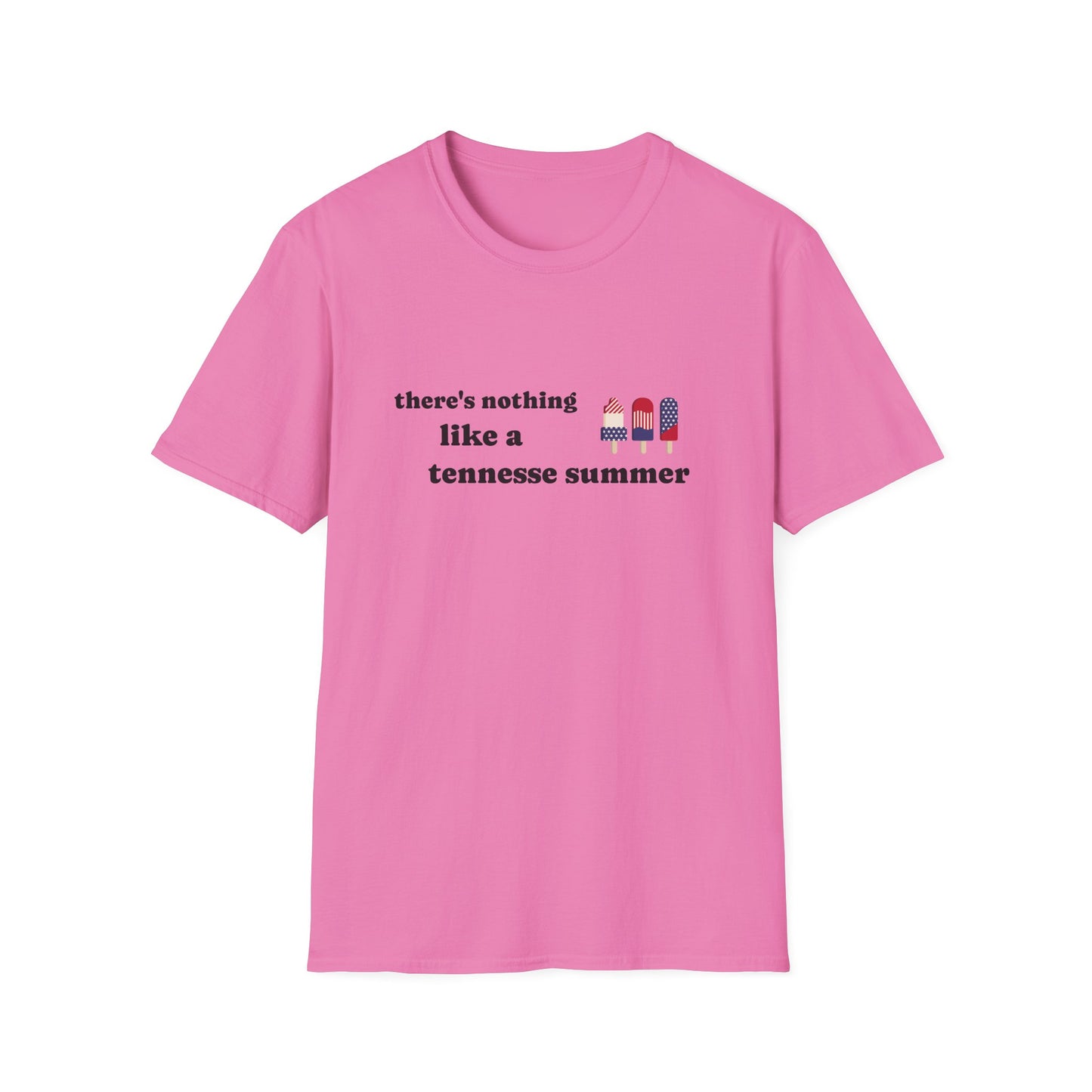 T-Shirt with 'There's Nothing Like a Tennessee Summer' Design - Perfect for Summer, Tennessee, Travel, Casual Wear, Gift