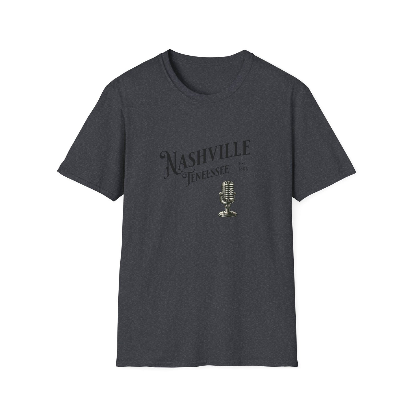 Nashville Graphic T-Shirt | Unisex Softstyle Tee, Music Lover Gift, Travel Souvenir, Birthday Apparel, Casual Wear