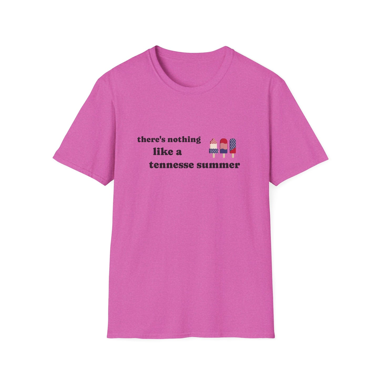 T-Shirt with 'There's Nothing Like a Tennessee Summer' Design - Perfect for Summer, Tennessee, Travel, Casual Wear, Gift