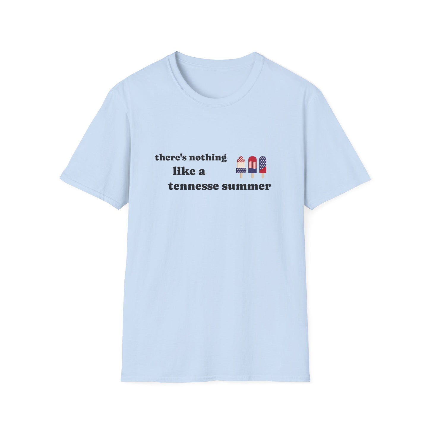 T-Shirt with 'There's Nothing Like a Tennessee Summer' Design - Perfect for Summer, Tennessee, Travel, Casual Wear, Gift