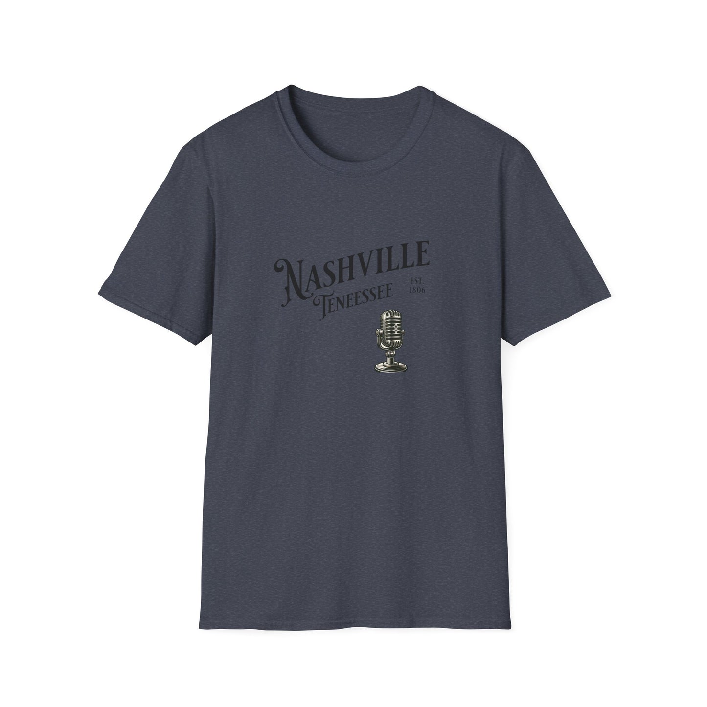 Nashville Graphic T-Shirt | Unisex Softstyle Tee, Music Lover Gift, Travel Souvenir, Birthday Apparel, Casual Wear