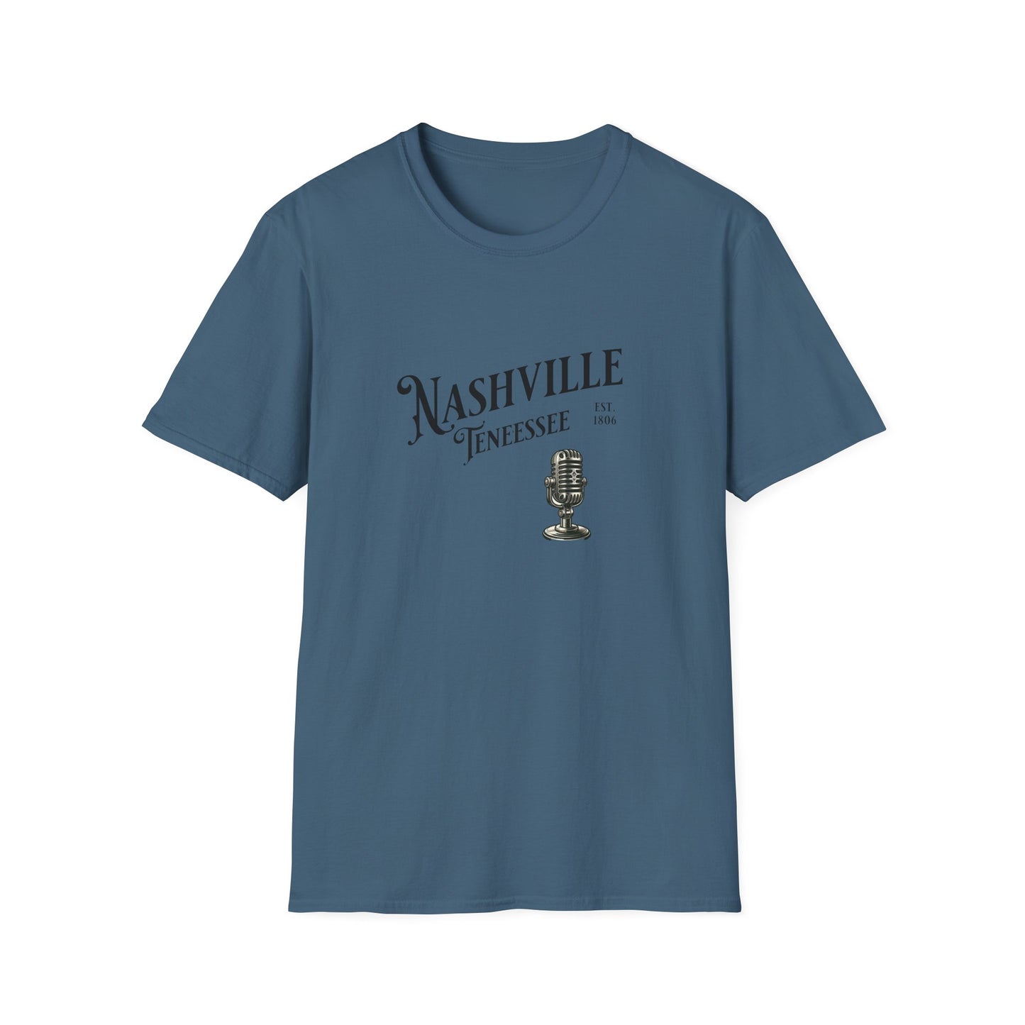 Nashville Graphic T-Shirt | Unisex Softstyle Tee, Music Lover Gift, Travel Souvenir, Birthday Apparel, Casual Wear