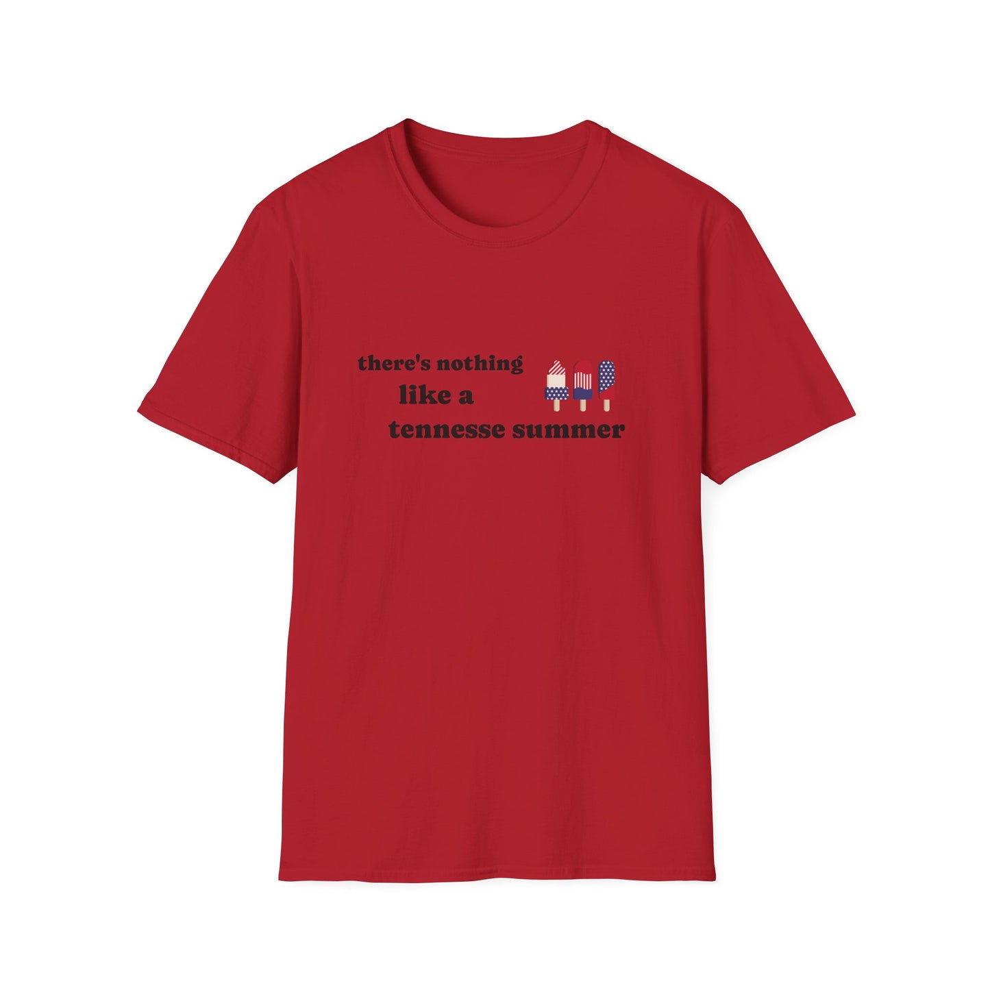 T-Shirt with 'There's Nothing Like a Tennessee Summer' Design - Perfect for Summer, Tennessee, Travel, Casual Wear, Gift