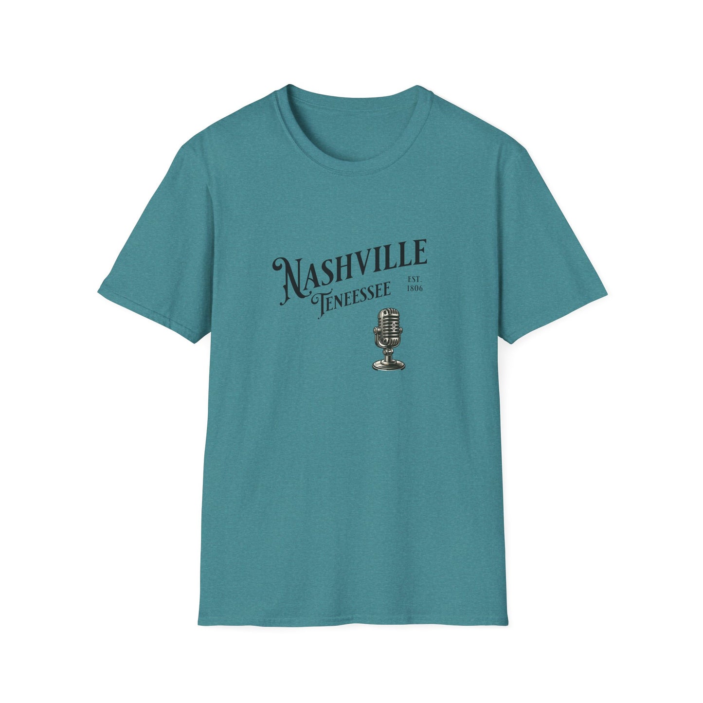 Nashville Graphic T-Shirt | Unisex Softstyle Tee, Music Lover Gift, Travel Souvenir, Birthday Apparel, Casual Wear