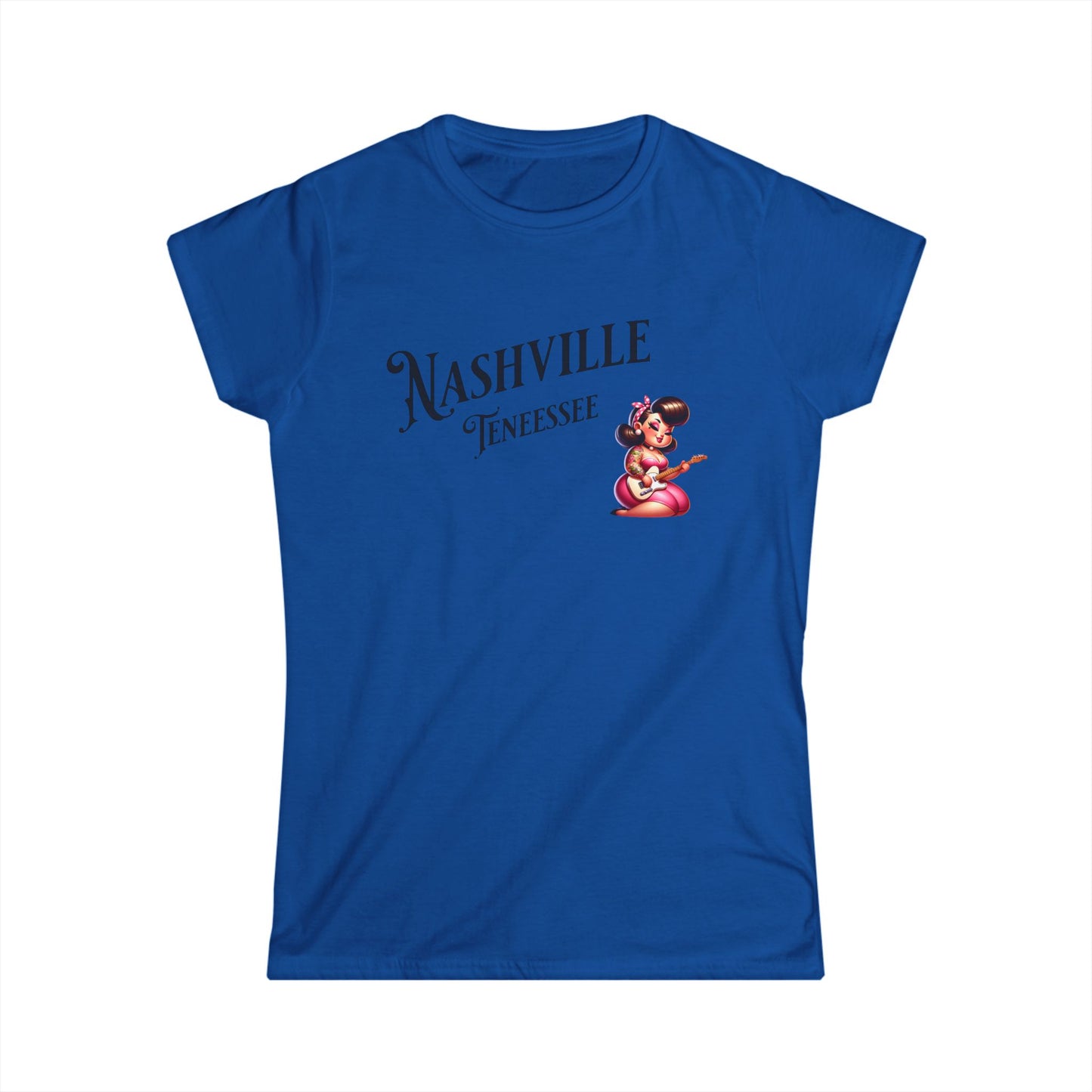 Women's Tee Nashville, TN Rockabilly Guitar Player Shirt