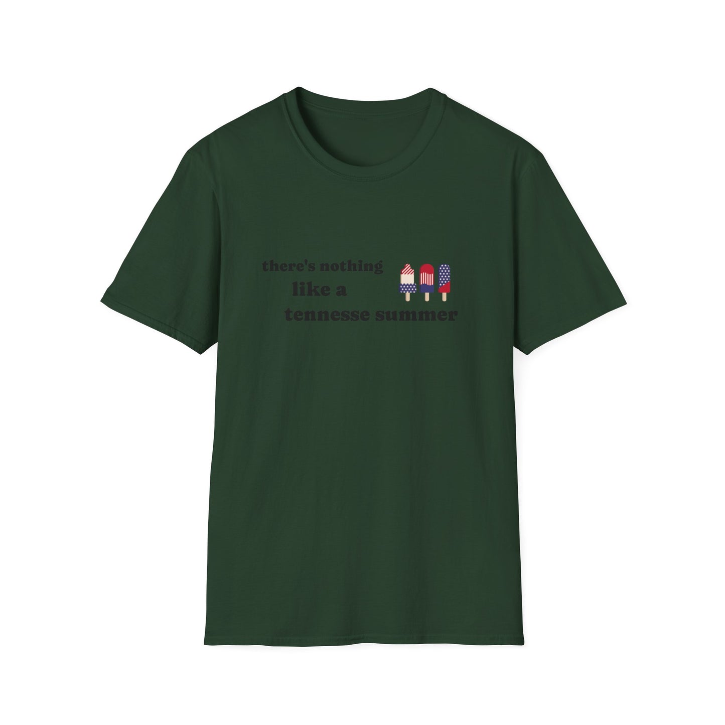 T-Shirt with 'There's Nothing Like a Tennessee Summer' Design - Perfect for Summer, Tennessee, Travel, Casual Wear, Gift
