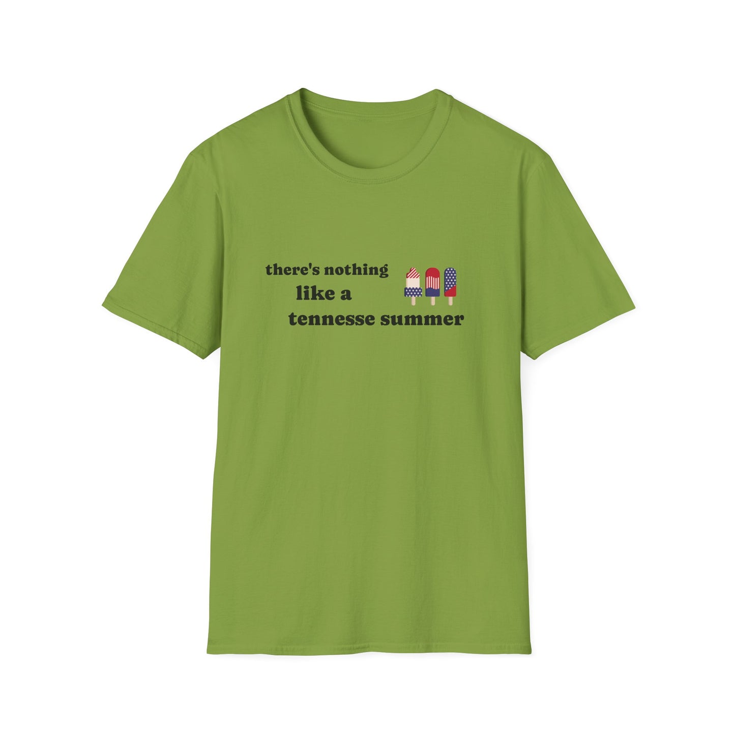 T-Shirt with 'There's Nothing Like a Tennessee Summer' Design - Perfect for Summer, Tennessee, Travel, Casual Wear, Gift