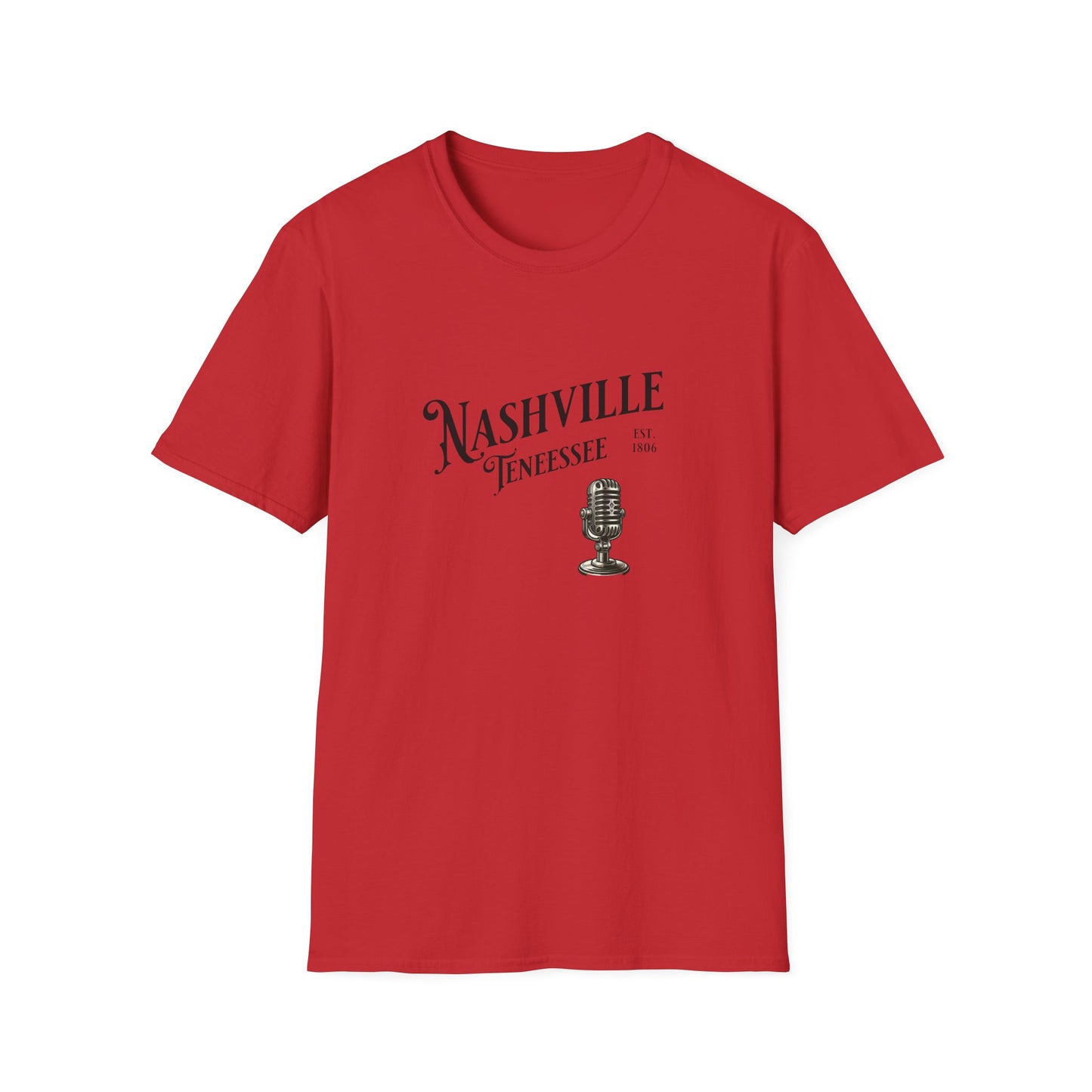 Nashville Graphic T-Shirt | Unisex Softstyle Tee, Music Lover Gift, Travel Souvenir, Birthday Apparel, Casual Wear