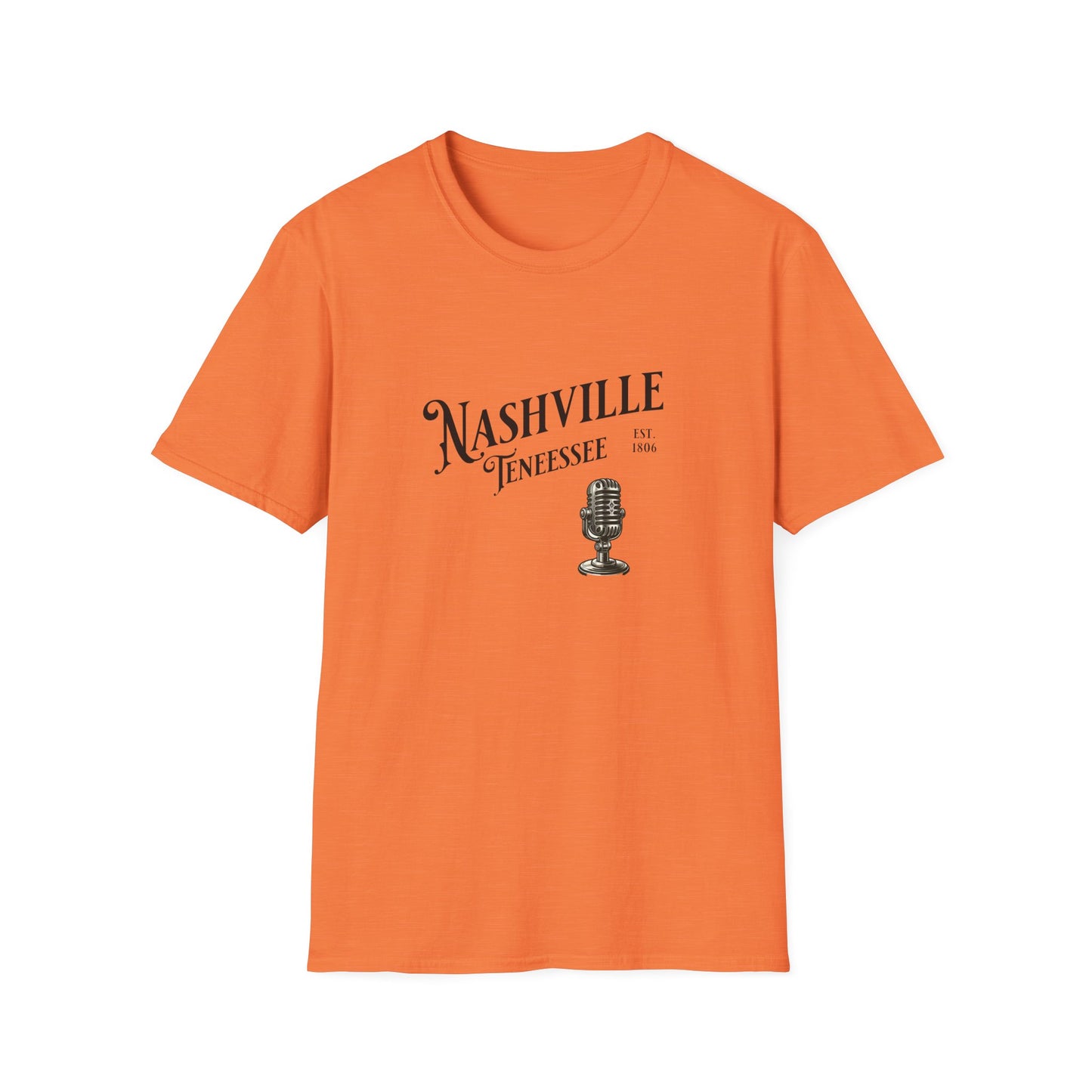 Nashville Graphic T-Shirt | Unisex Softstyle Tee, Music Lover Gift, Travel Souvenir, Birthday Apparel, Casual Wear