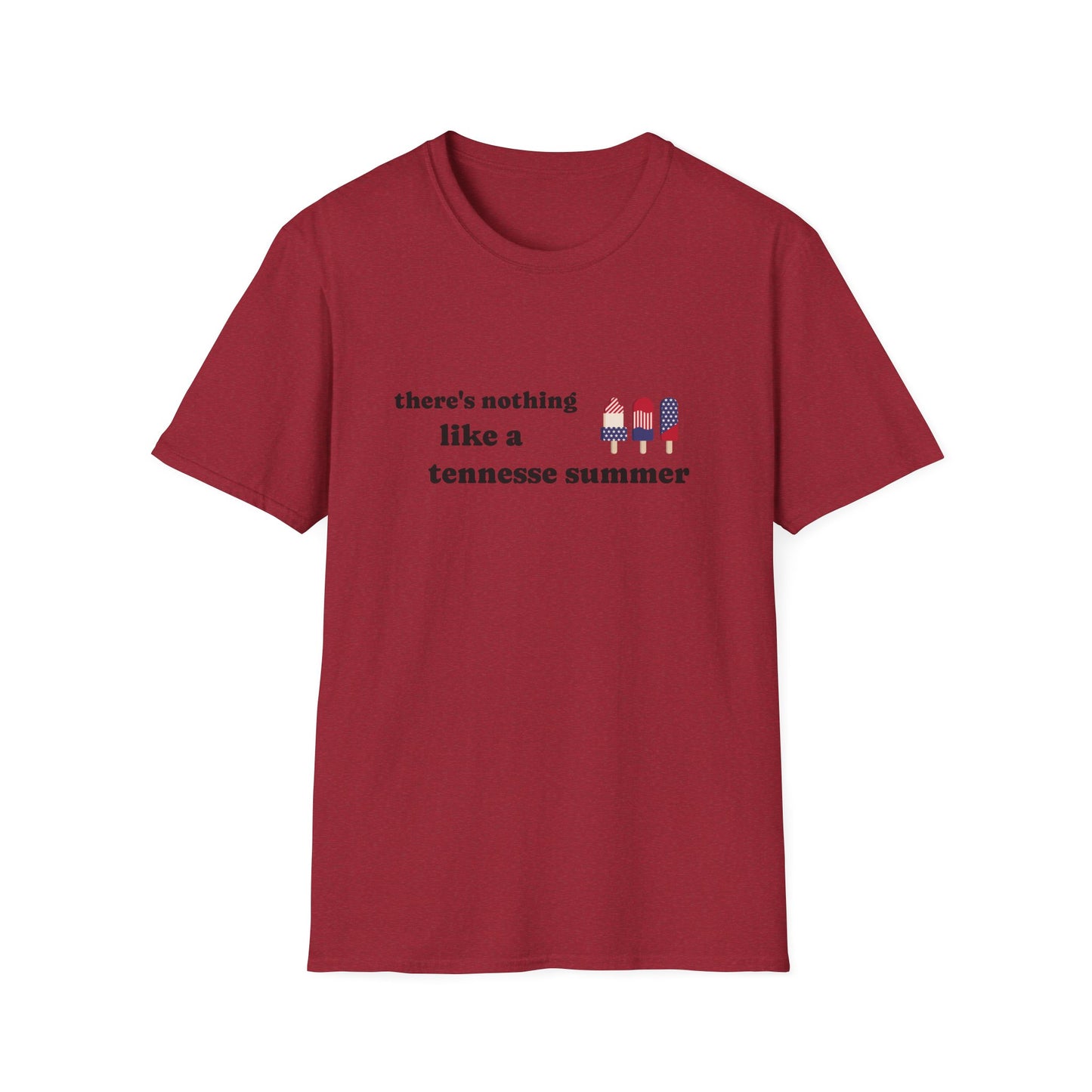 T-Shirt with 'There's Nothing Like a Tennessee Summer' Design - Perfect for Summer, Tennessee, Travel, Casual Wear, Gift