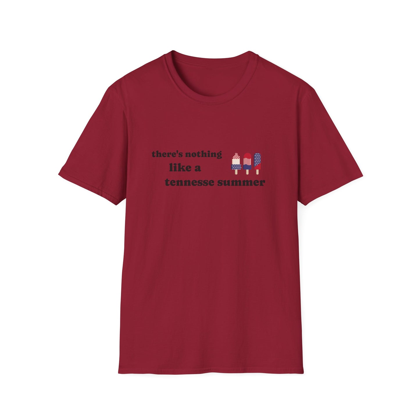 T-Shirt with 'There's Nothing Like a Tennessee Summer' Design - Perfect for Summer, Tennessee, Travel, Casual Wear, Gift