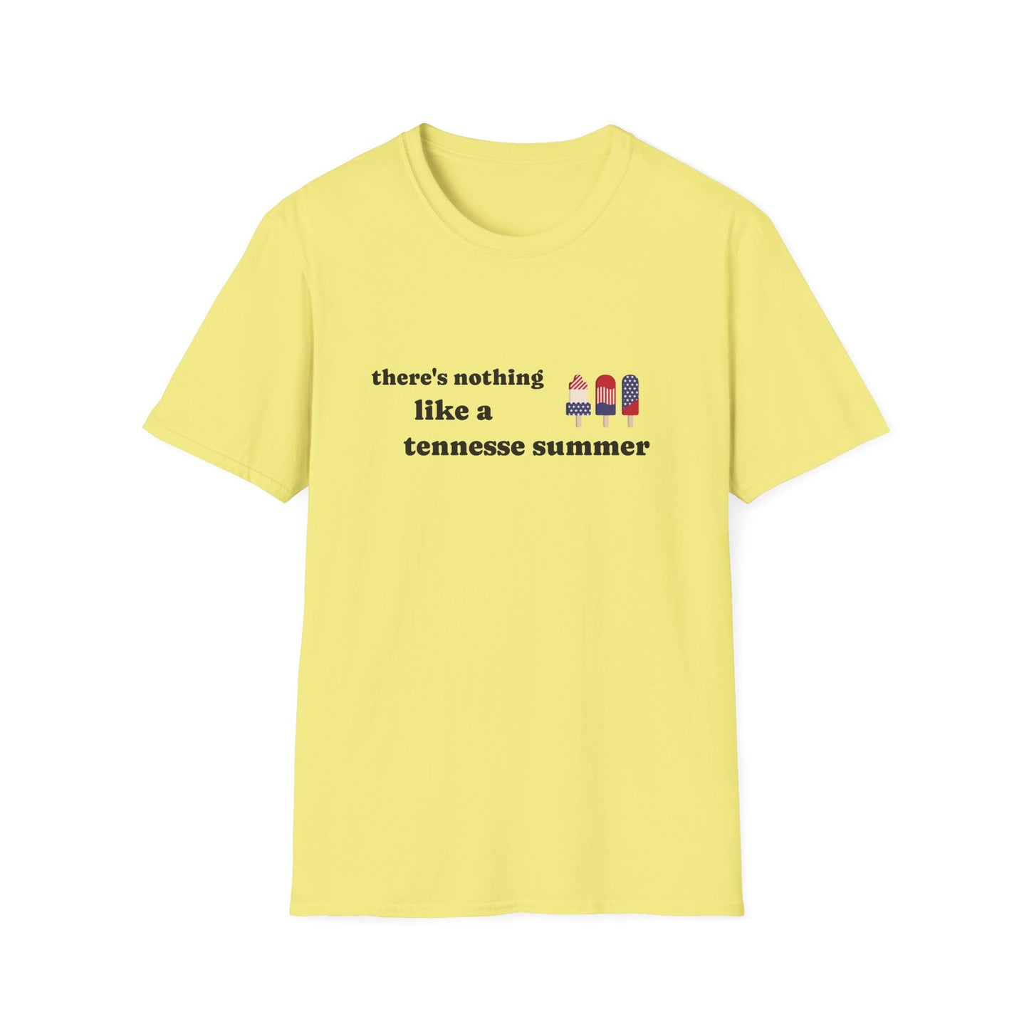 T-Shirt with 'There's Nothing Like a Tennessee Summer' Design - Perfect for Summer, Tennessee, Travel, Casual Wear, Gift