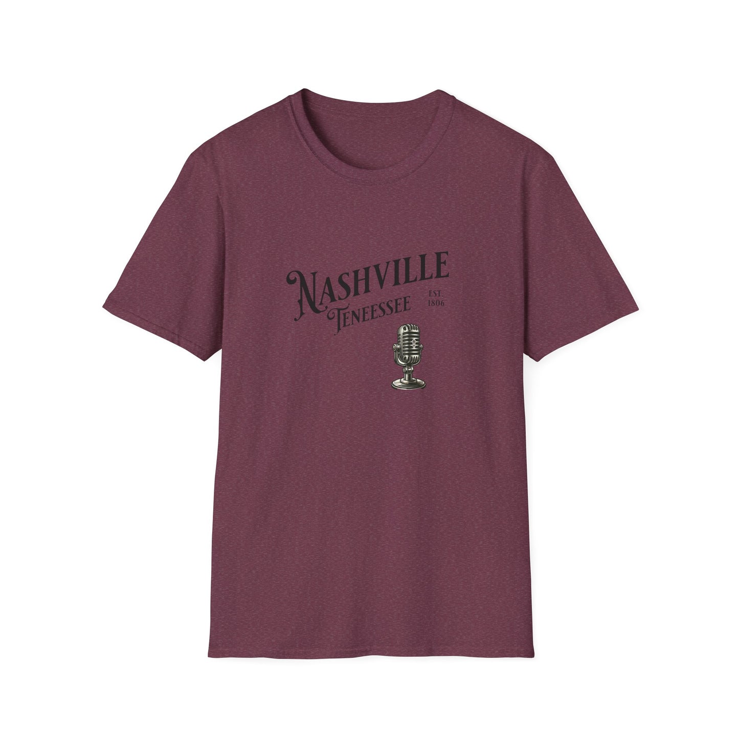 Nashville Graphic T-Shirt | Unisex Softstyle Tee, Music Lover Gift, Travel Souvenir, Birthday Apparel, Casual Wear