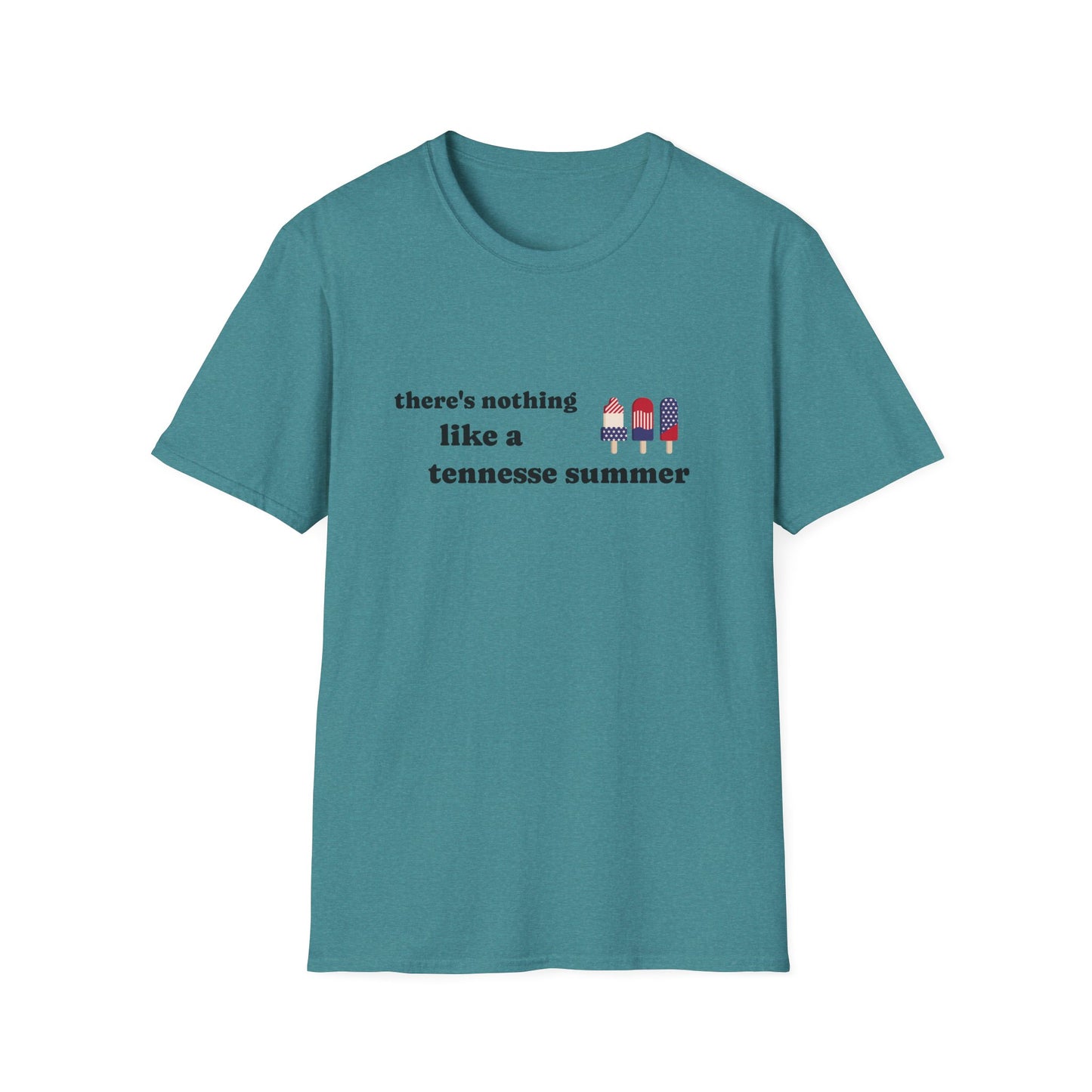 T-Shirt with 'There's Nothing Like a Tennessee Summer' Design - Perfect for Summer, Tennessee, Travel, Casual Wear, Gift