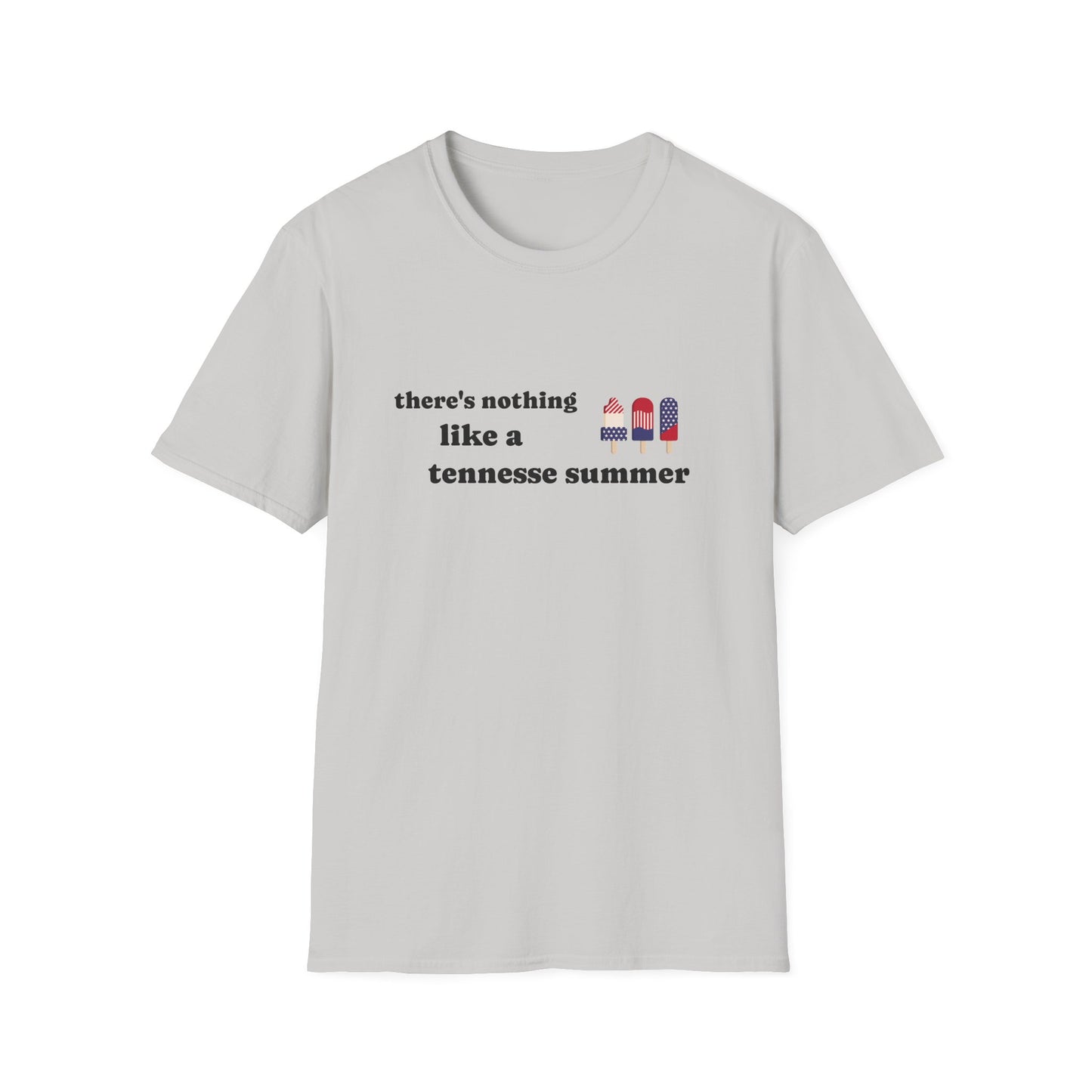 T-Shirt with 'There's Nothing Like a Tennessee Summer' Design - Perfect for Summer, Tennessee, Travel, Casual Wear, Gift