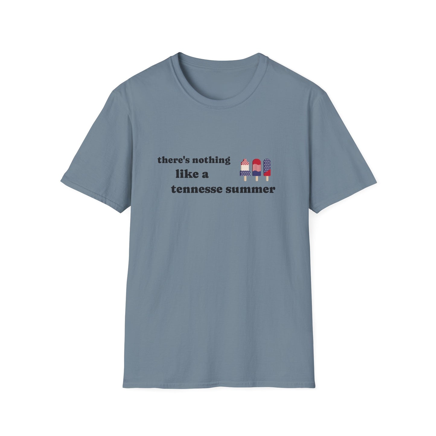 T-Shirt with 'There's Nothing Like a Tennessee Summer' Design - Perfect for Summer, Tennessee, Travel, Casual Wear, Gift