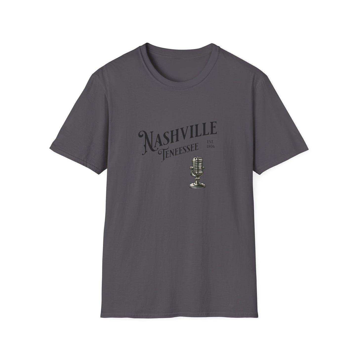 Nashville Graphic T-Shirt | Unisex Softstyle Tee, Music Lover Gift, Travel Souvenir, Birthday Apparel, Casual Wear