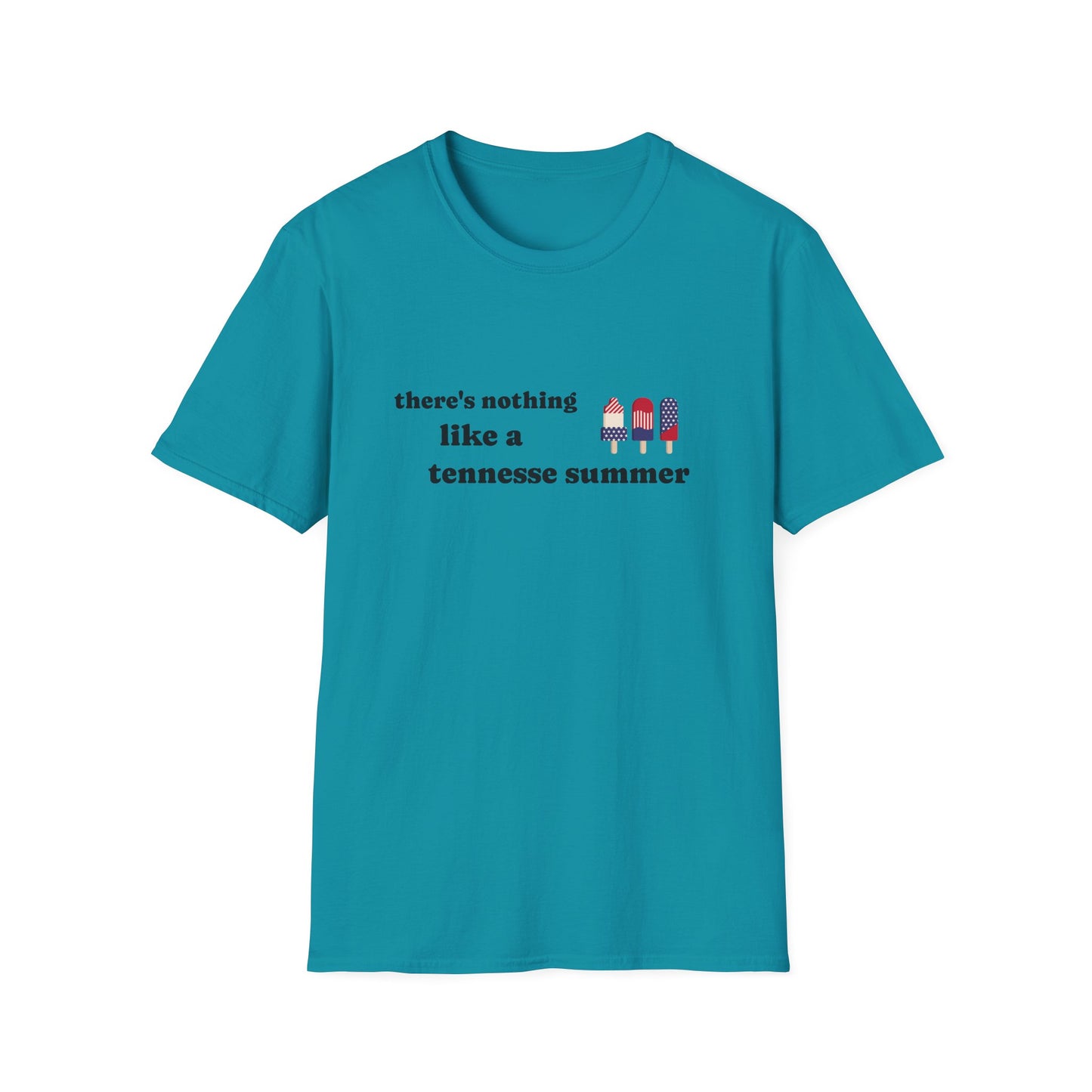 T-Shirt with 'There's Nothing Like a Tennessee Summer' Design - Perfect for Summer, Tennessee, Travel, Casual Wear, Gift
