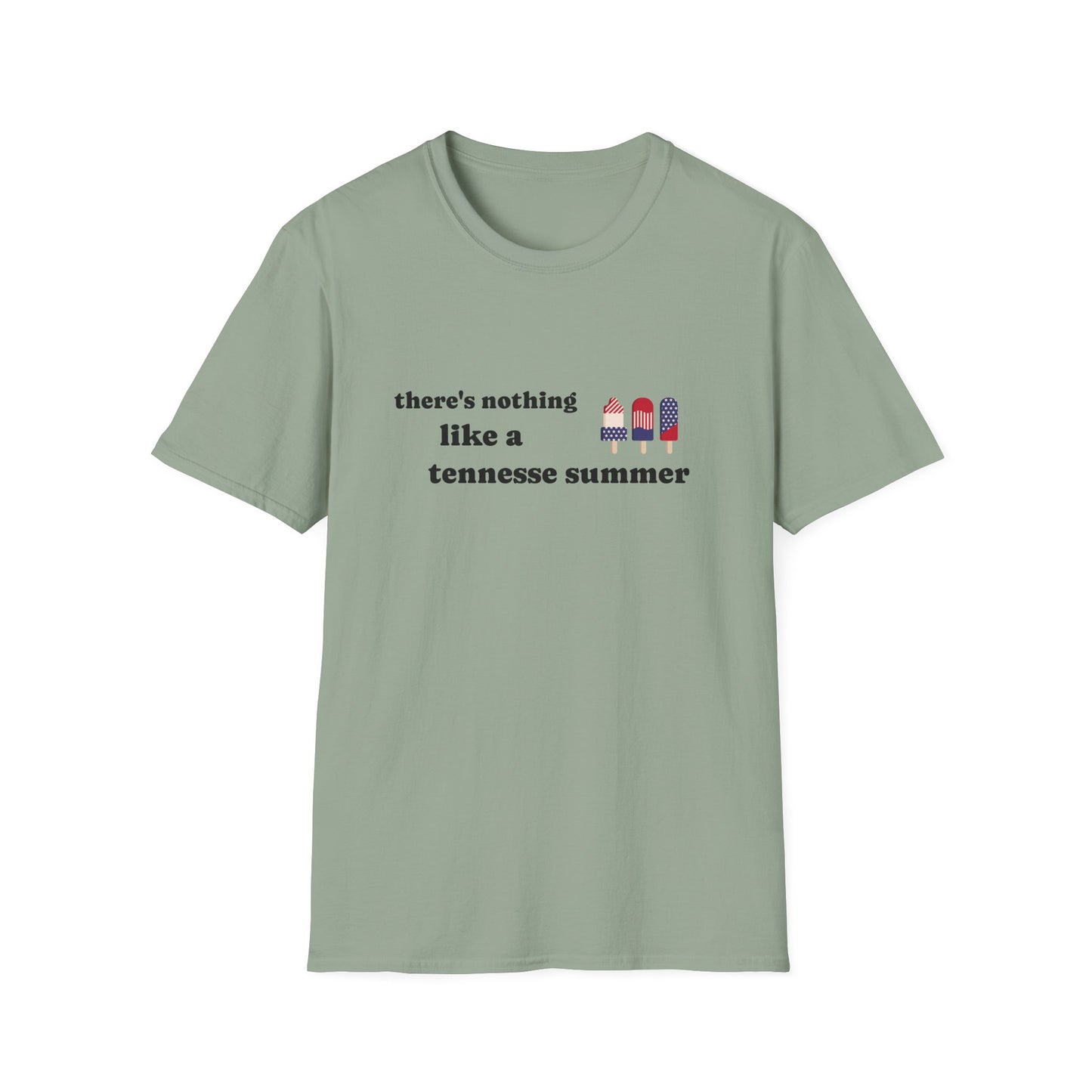 T-Shirt with 'There's Nothing Like a Tennessee Summer' Design - Perfect for Summer, Tennessee, Travel, Casual Wear, Gift