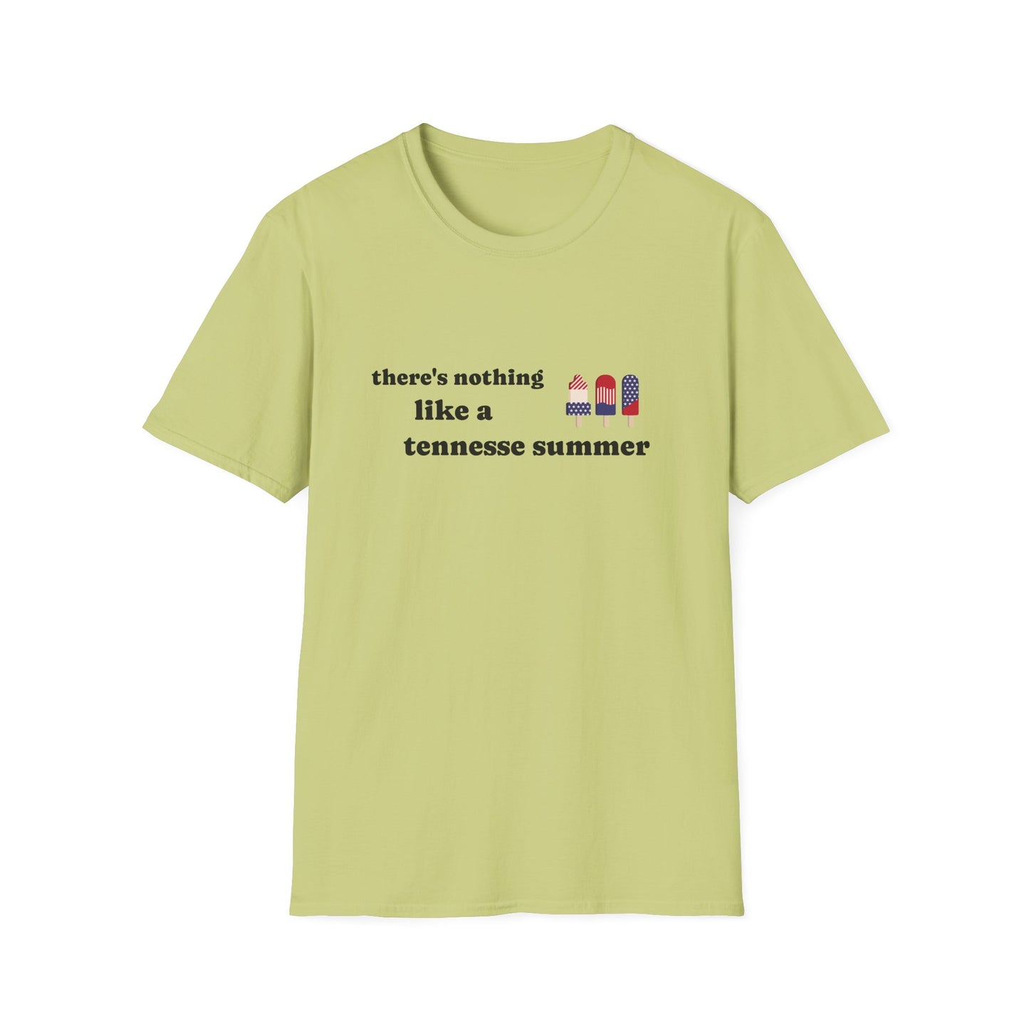 T-Shirt with 'There's Nothing Like a Tennessee Summer' Design - Perfect for Summer, Tennessee, Travel, Casual Wear, Gift