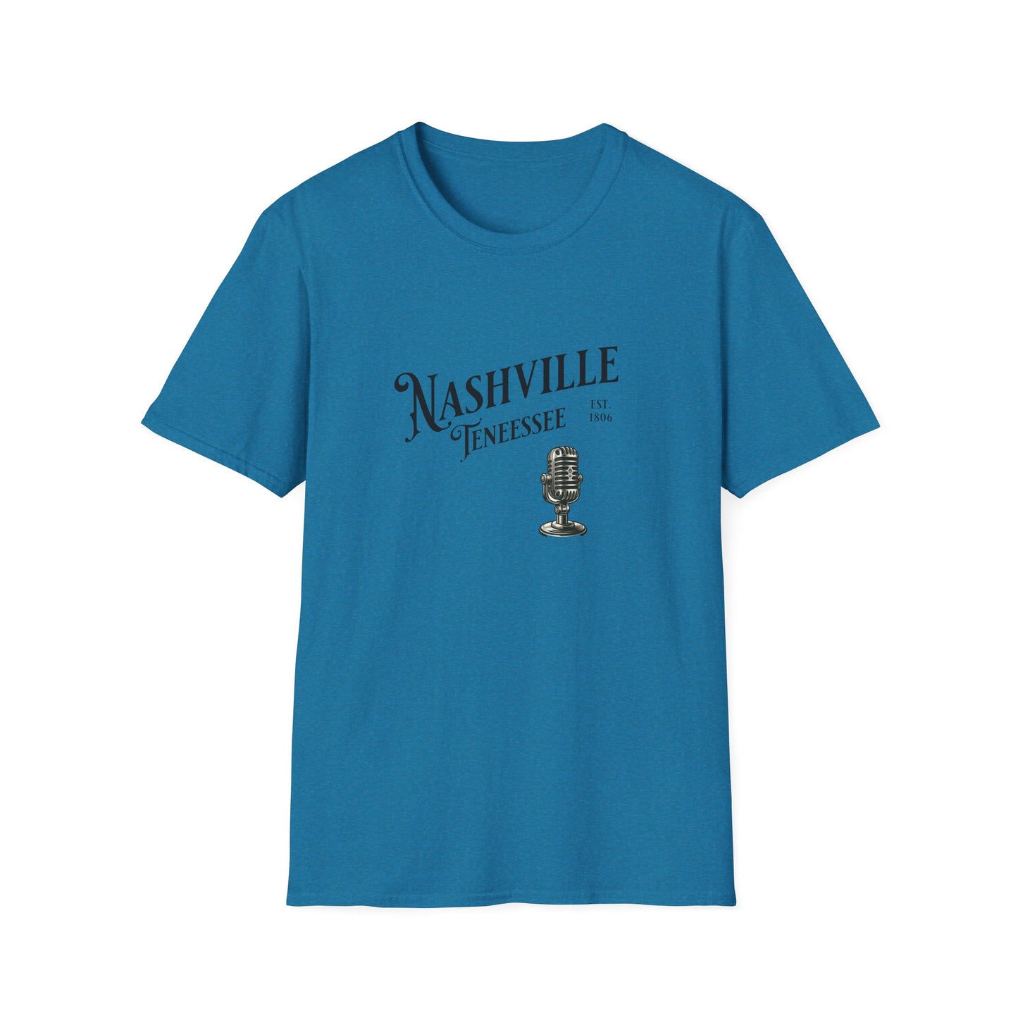 Nashville Graphic T-Shirt | Unisex Softstyle Tee, Music Lover Gift, Travel Souvenir, Birthday Apparel, Casual Wear