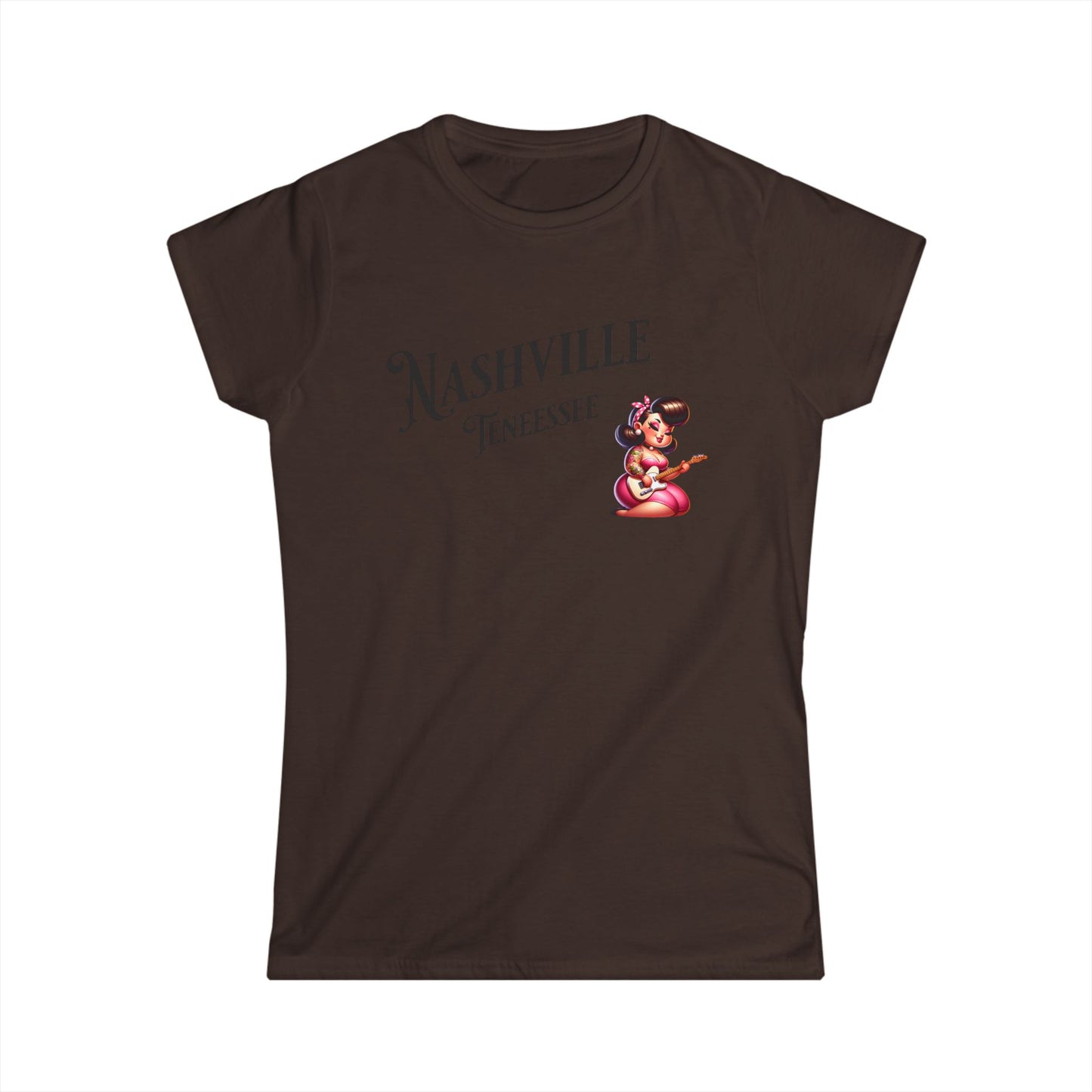 Women's Tee Nashville, TN Rockabilly Guitar Player Shirt