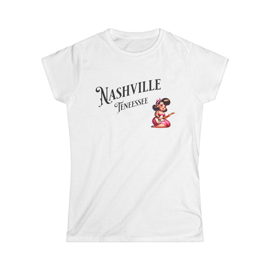 Women's Tee Nashville, TN Rockabilly Guitar Player Shirt