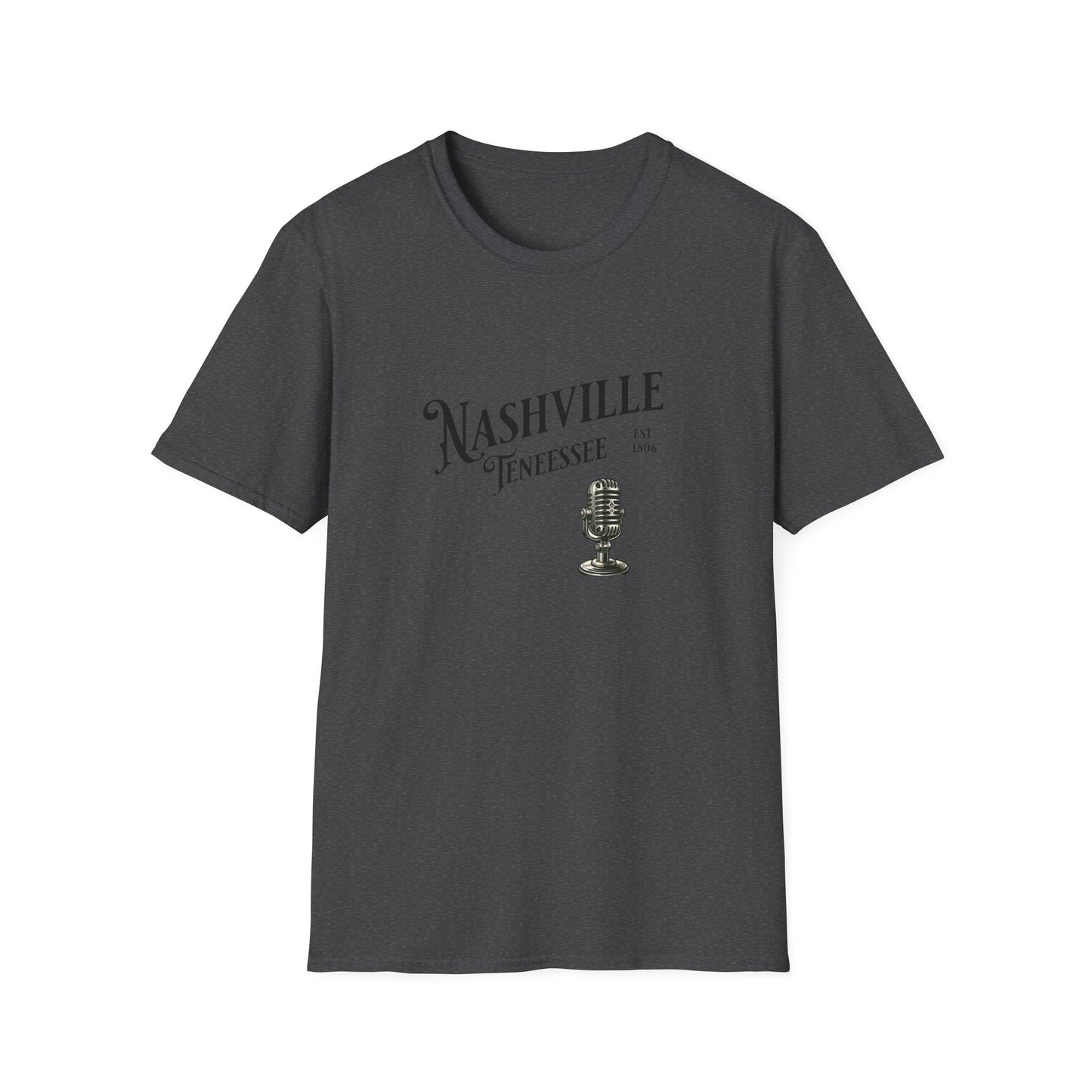 Nashville Graphic T-Shirt | Unisex Softstyle Tee, Music Lover Gift, Travel Souvenir, Birthday Apparel, Casual Wear