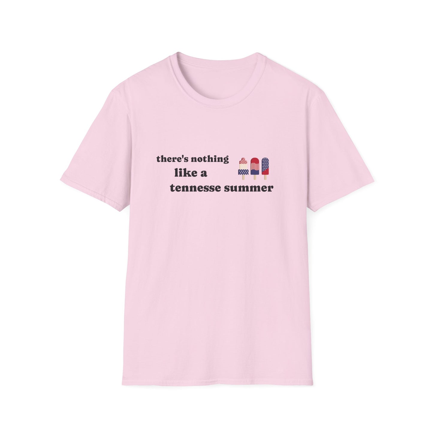 T-Shirt with 'There's Nothing Like a Tennessee Summer' Design - Perfect for Summer, Tennessee, Travel, Casual Wear, Gift