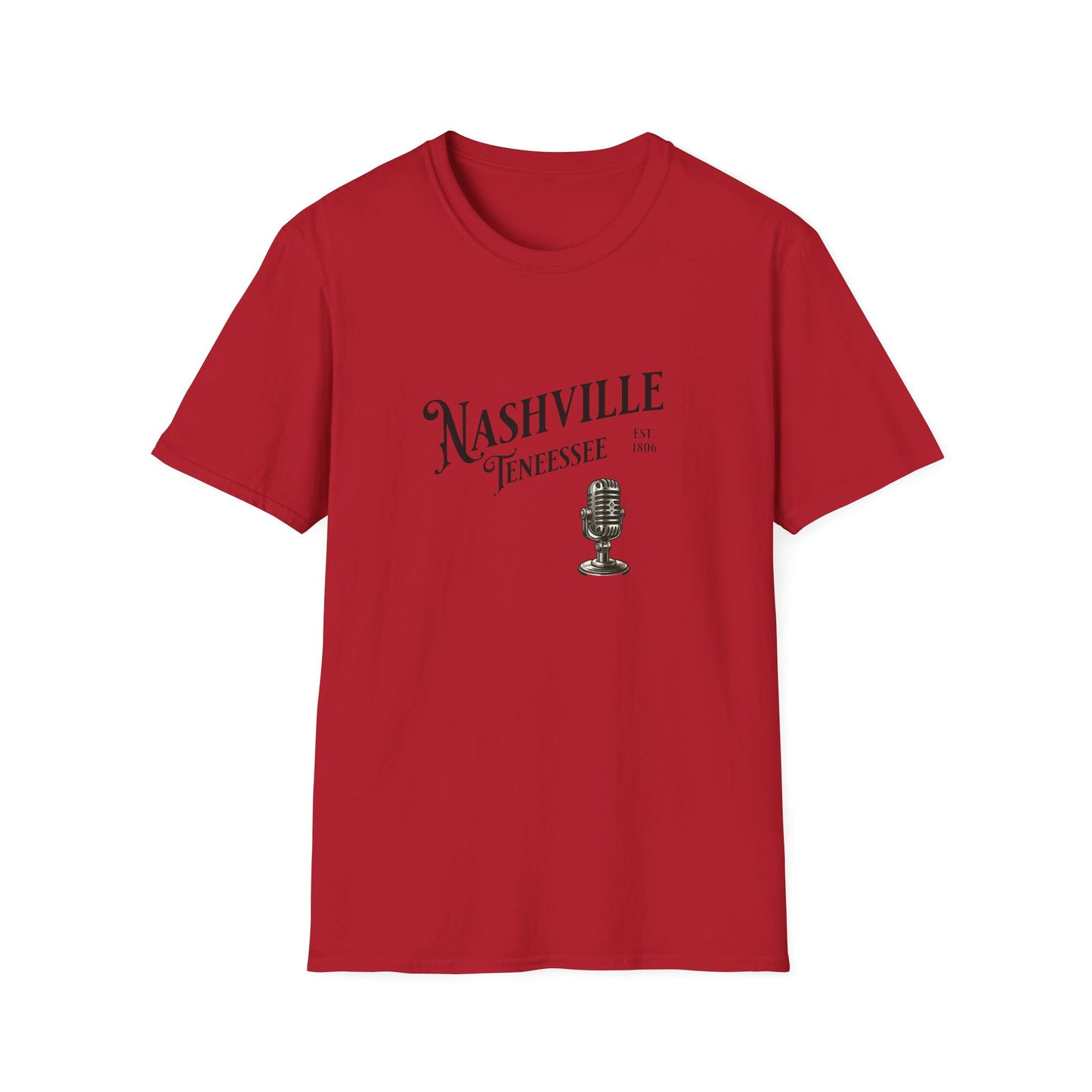 Nashville Graphic T-Shirt | Unisex Softstyle Tee, Music Lover Gift, Travel Souvenir, Birthday Apparel, Casual Wear