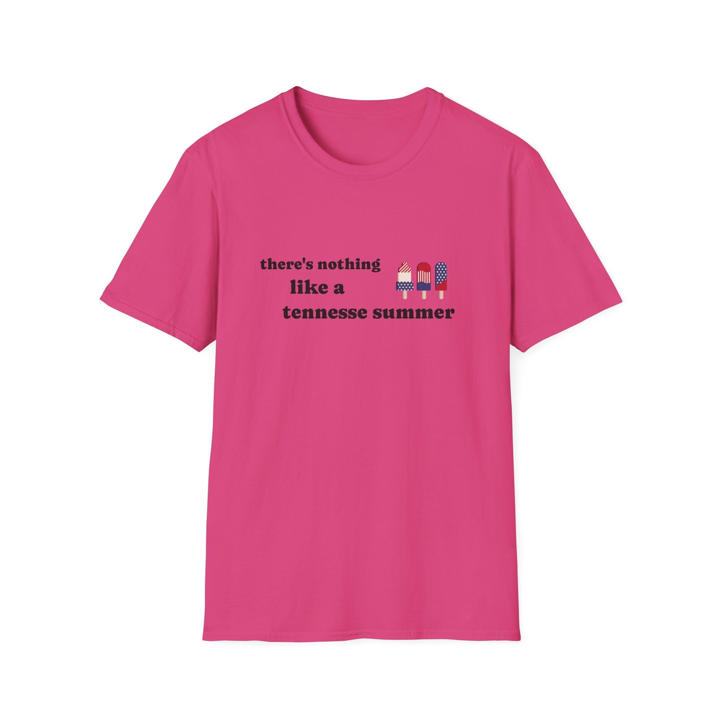 T-Shirt with 'There's Nothing Like a Tennessee Summer' Design - Perfect for Summer, Tennessee, Travel, Casual Wear, Gift