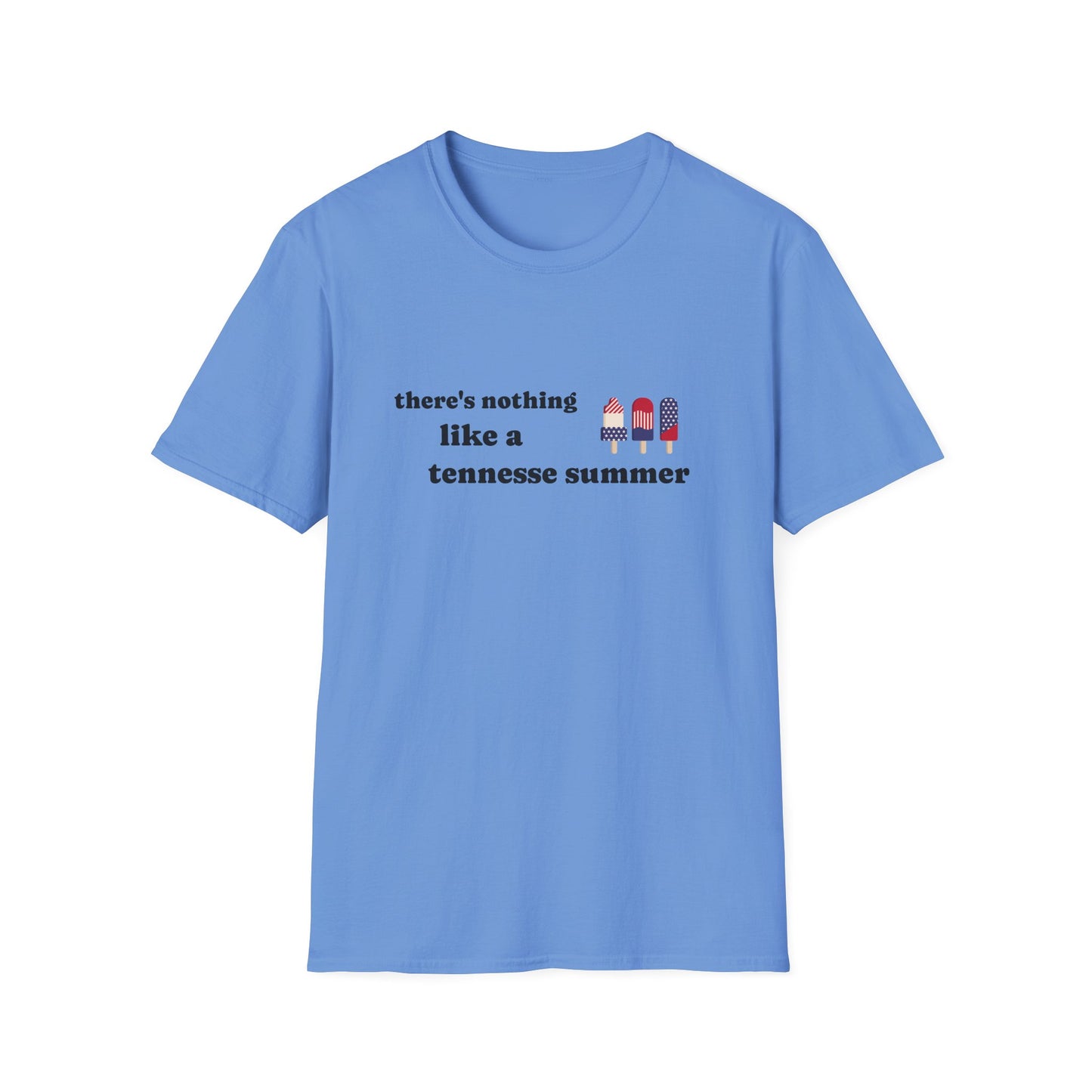 T-Shirt with 'There's Nothing Like a Tennessee Summer' Design - Perfect for Summer, Tennessee, Travel, Casual Wear, Gift