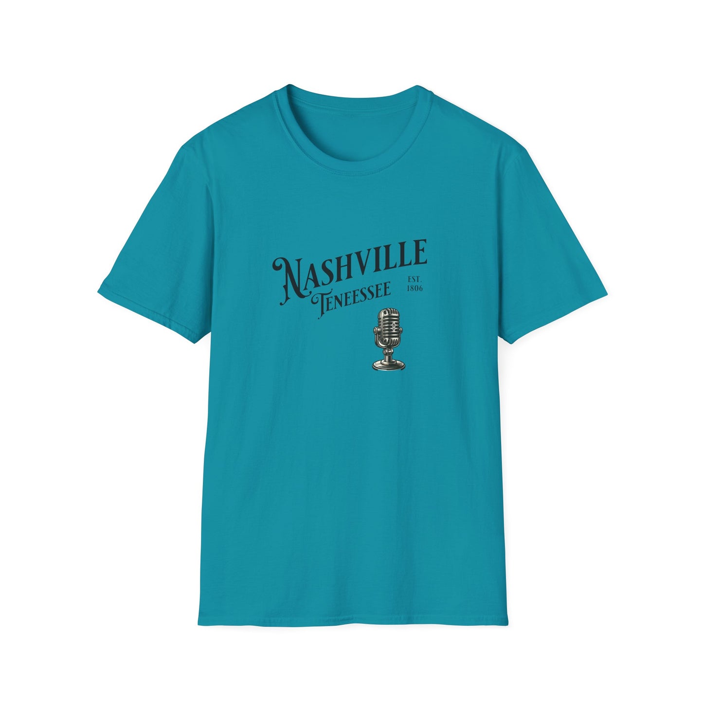Nashville Graphic T-Shirt | Unisex Softstyle Tee, Music Lover Gift, Travel Souvenir, Birthday Apparel, Casual Wear