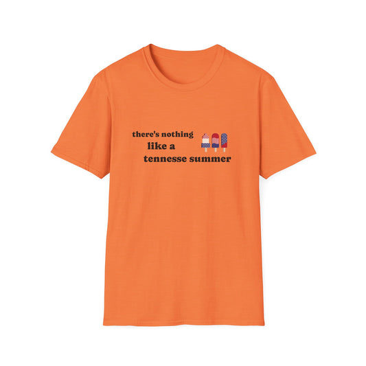 T-Shirt with 'There's Nothing Like a Tennessee Summer' Design - Perfect for Summer, Tennessee, Travel, Casual Wear, Gift