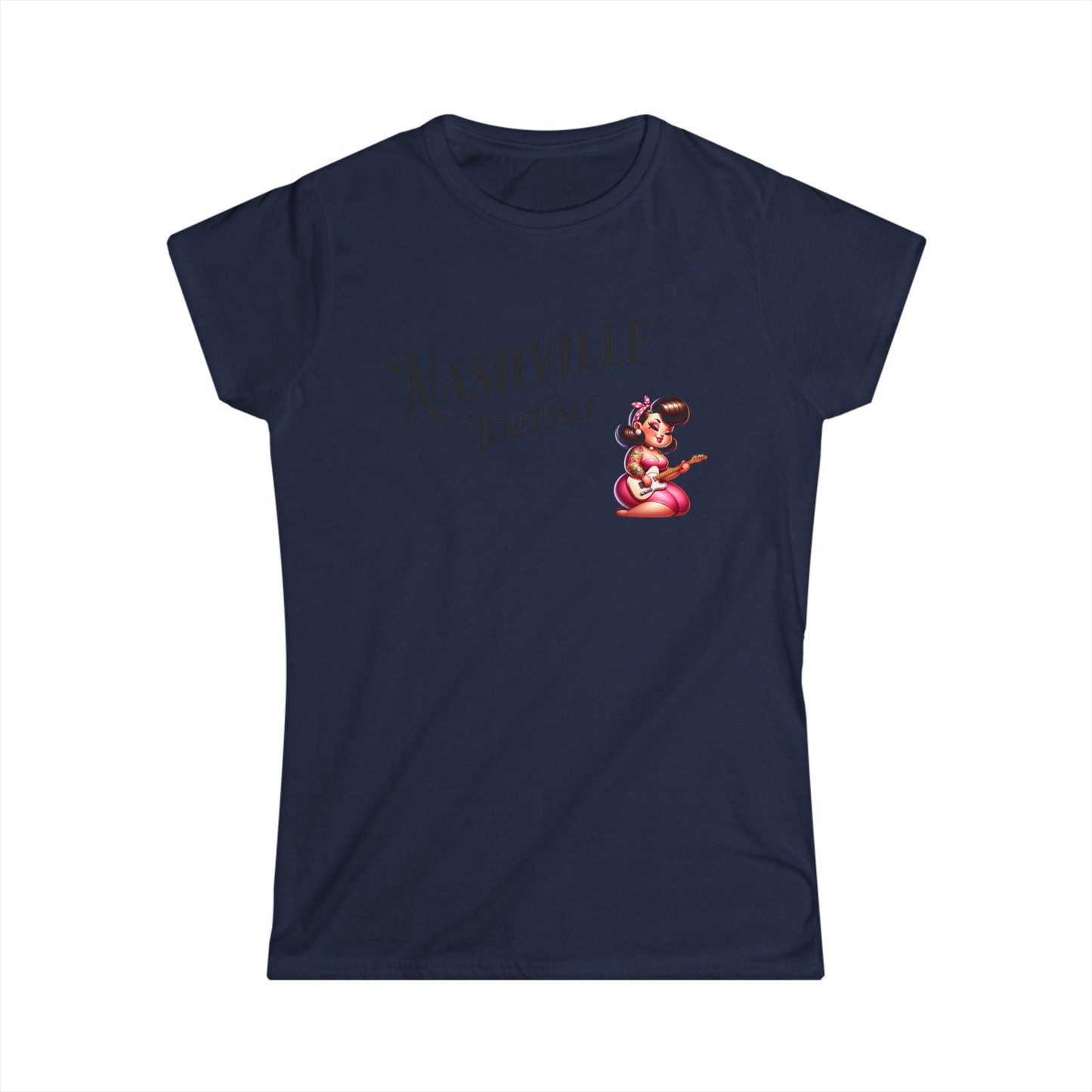 Women's Tee Nashville, TN Rockabilly Guitar Player Shirt