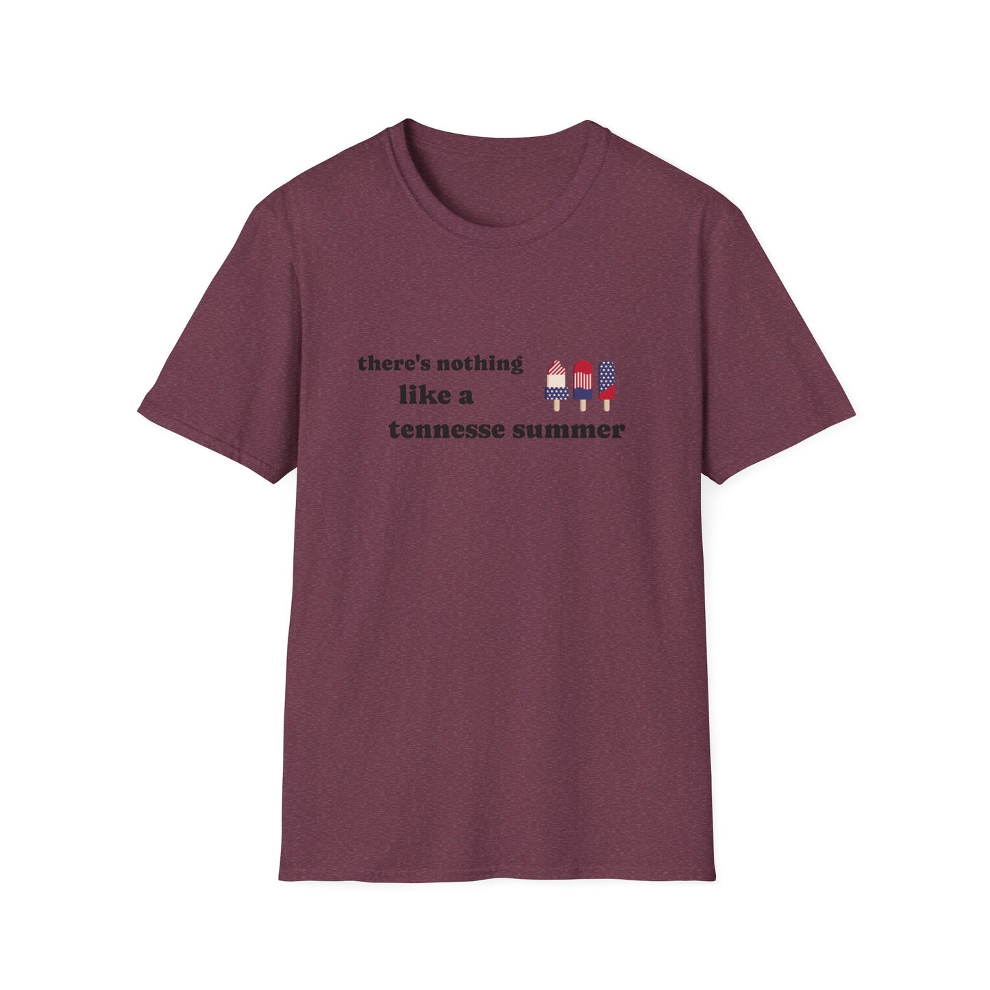 T-Shirt with 'There's Nothing Like a Tennessee Summer' Design - Perfect for Summer, Tennessee, Travel, Casual Wear, Gift