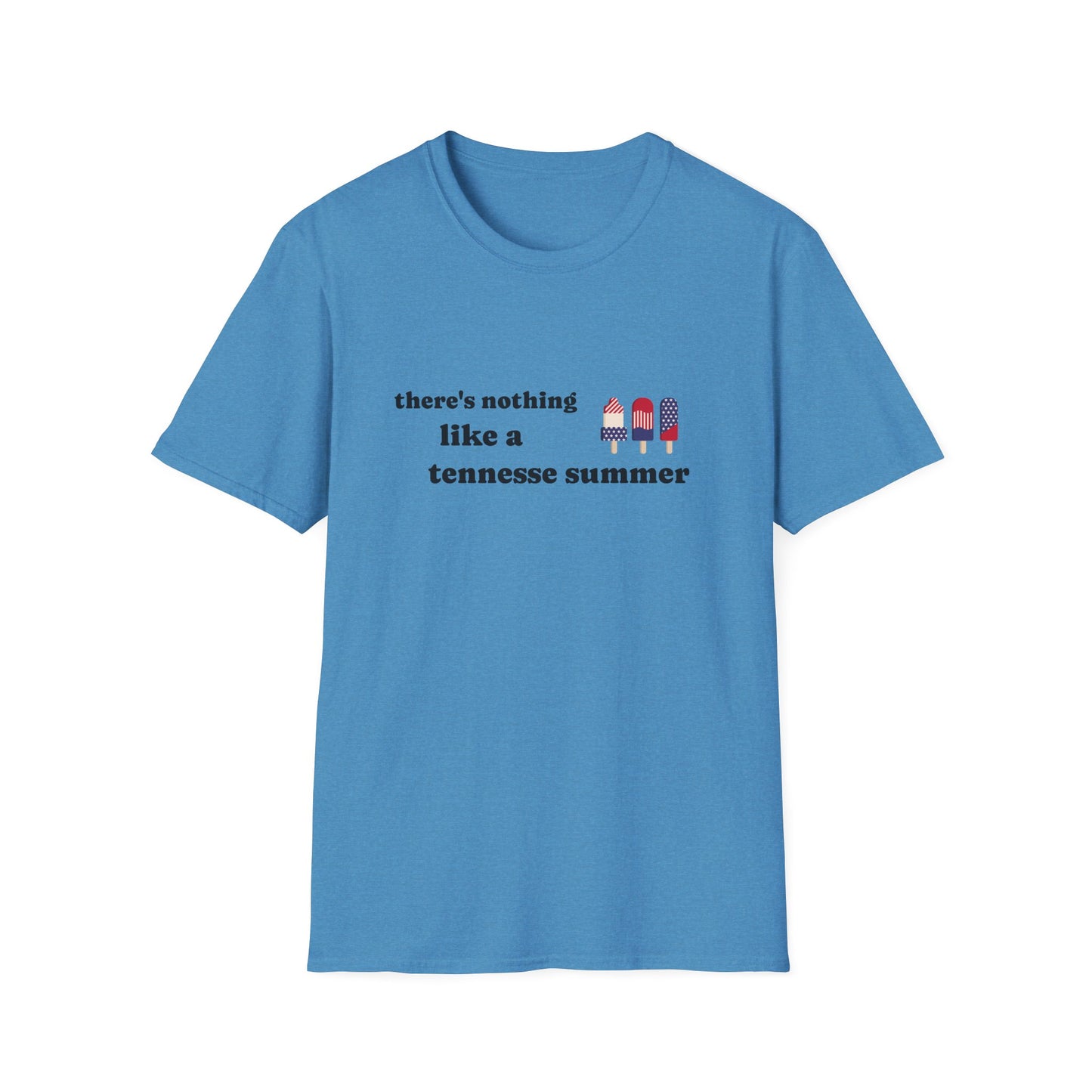 T-Shirt with 'There's Nothing Like a Tennessee Summer' Design - Perfect for Summer, Tennessee, Travel, Casual Wear, Gift