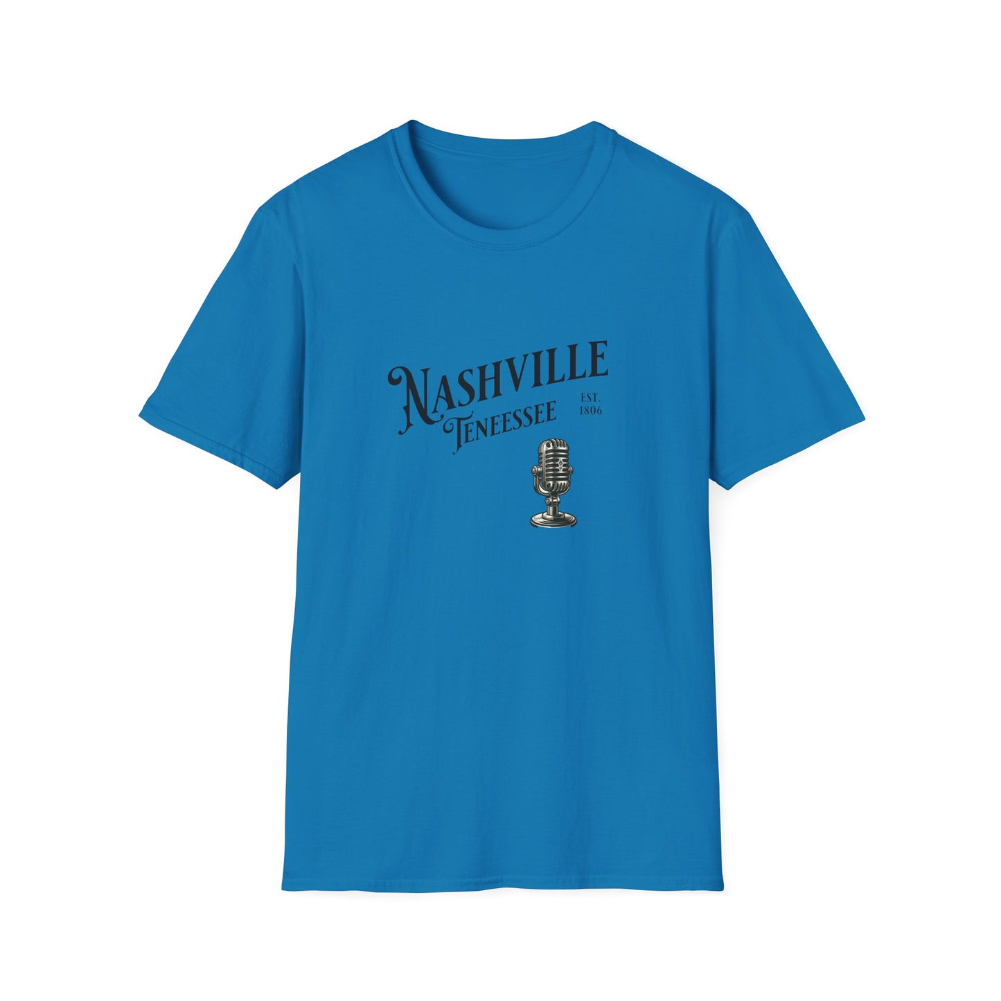 Nashville Graphic T-Shirt | Unisex Softstyle Tee, Music Lover Gift, Travel Souvenir, Birthday Apparel, Casual Wear