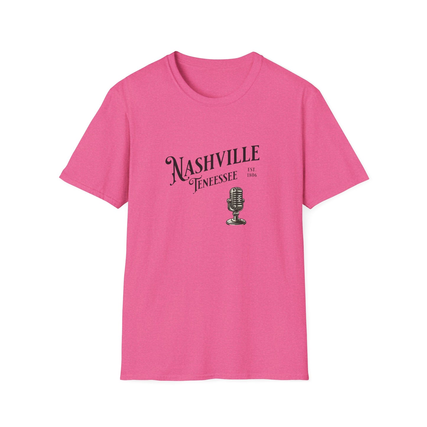 Nashville Graphic T-Shirt | Unisex Softstyle Tee, Music Lover Gift, Travel Souvenir, Birthday Apparel, Casual Wear