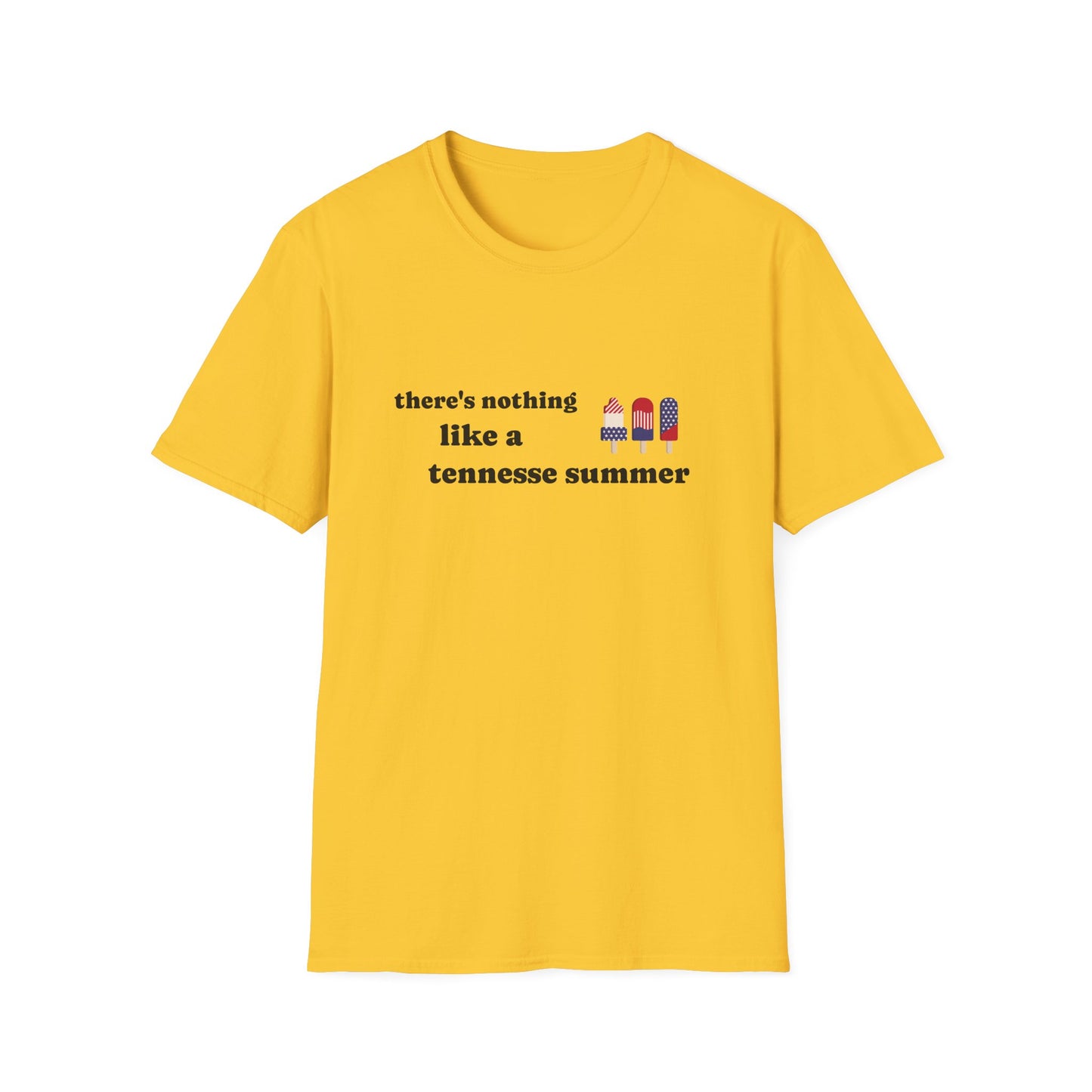 T-Shirt with 'There's Nothing Like a Tennessee Summer' Design - Perfect for Summer, Tennessee, Travel, Casual Wear, Gift