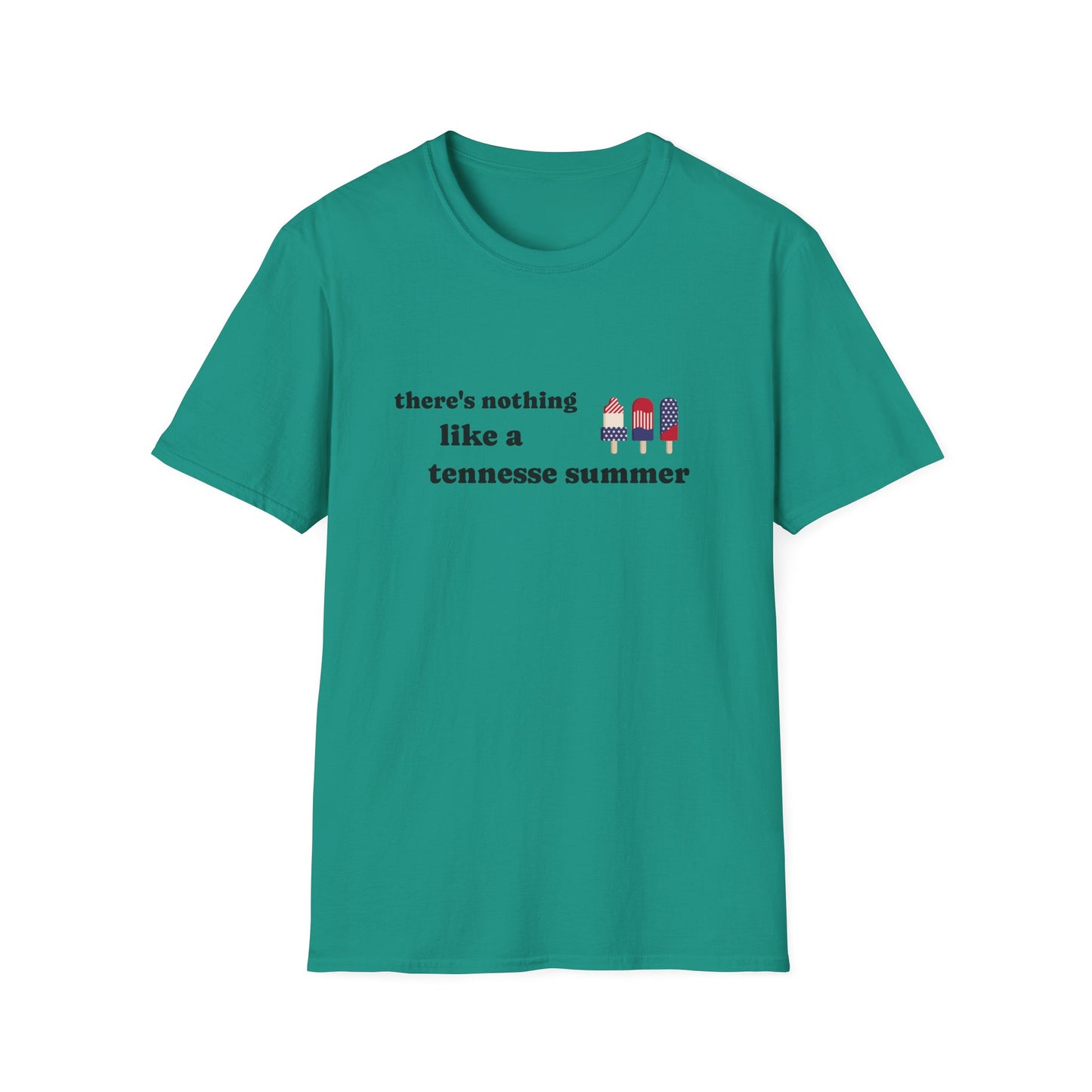 T-Shirt with 'There's Nothing Like a Tennessee Summer' Design - Perfect for Summer, Tennessee, Travel, Casual Wear, Gift