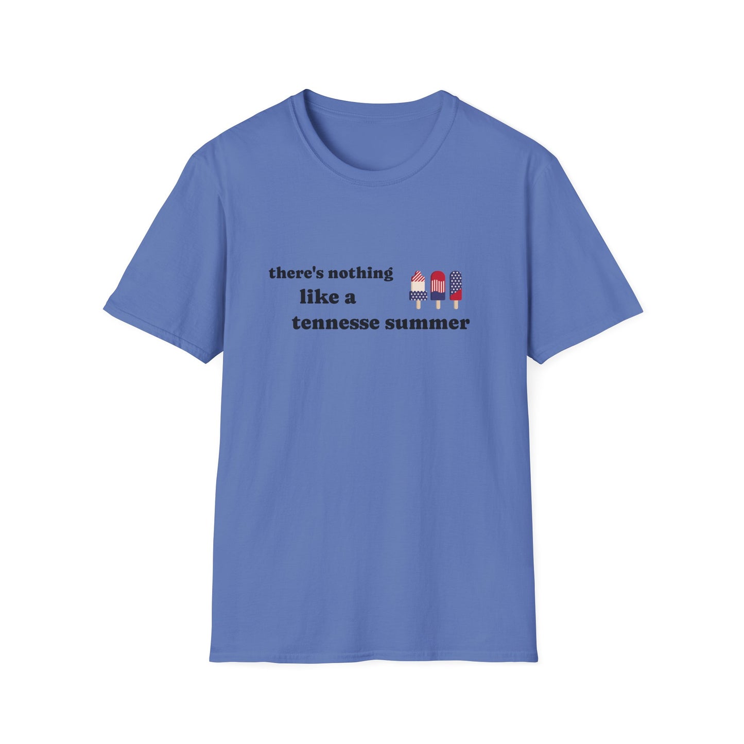 T-Shirt with 'There's Nothing Like a Tennessee Summer' Design - Perfect for Summer, Tennessee, Travel, Casual Wear, Gift