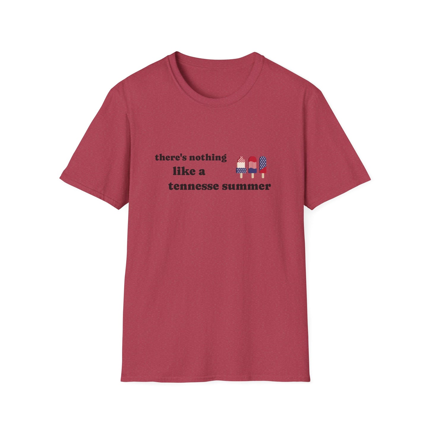 T-Shirt with 'There's Nothing Like a Tennessee Summer' Design - Perfect for Summer, Tennessee, Travel, Casual Wear, Gift