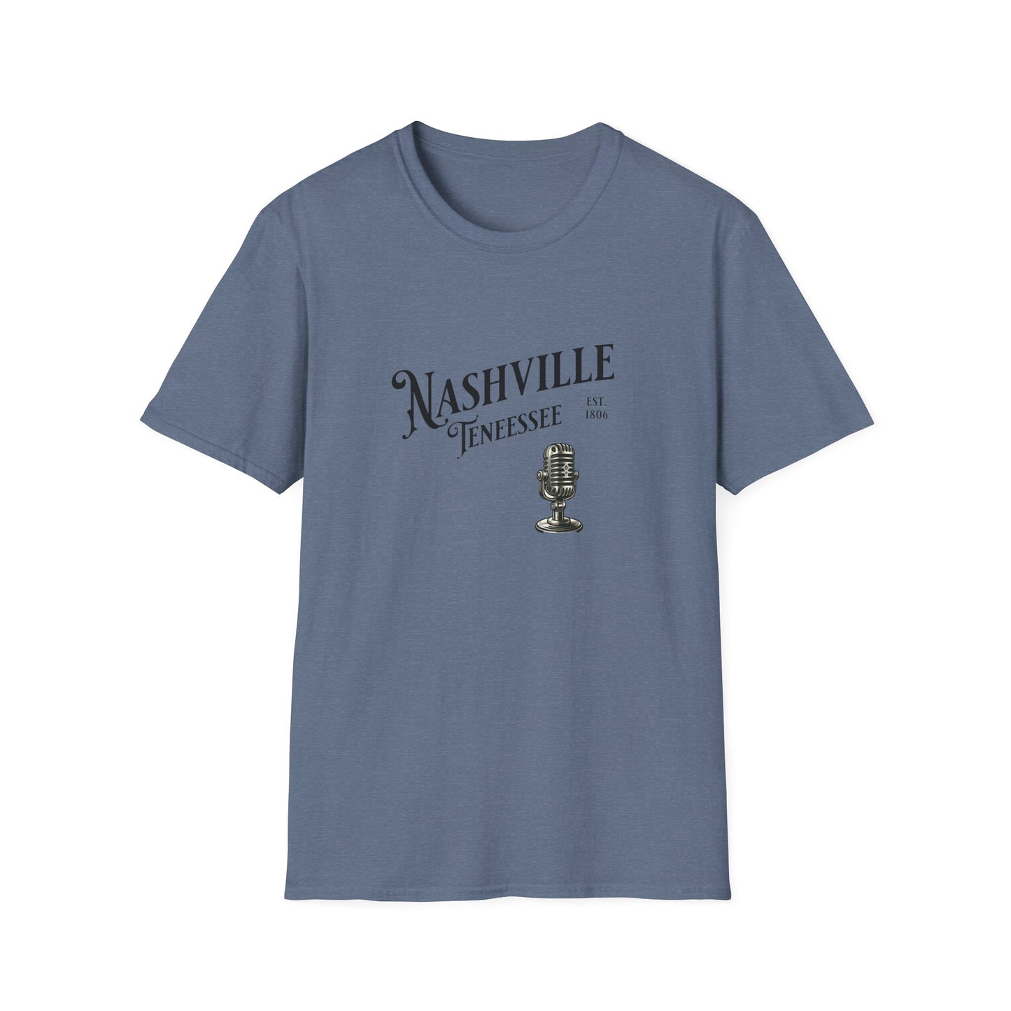Nashville Graphic T-Shirt | Unisex Softstyle Tee, Music Lover Gift, Travel Souvenir, Birthday Apparel, Casual Wear