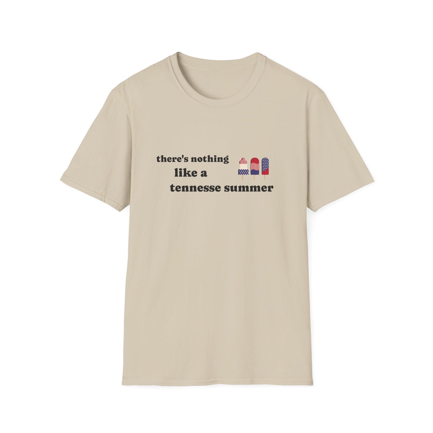 T-Shirt with 'There's Nothing Like a Tennessee Summer' Design - Perfect for Summer, Tennessee, Travel, Casual Wear, Gift