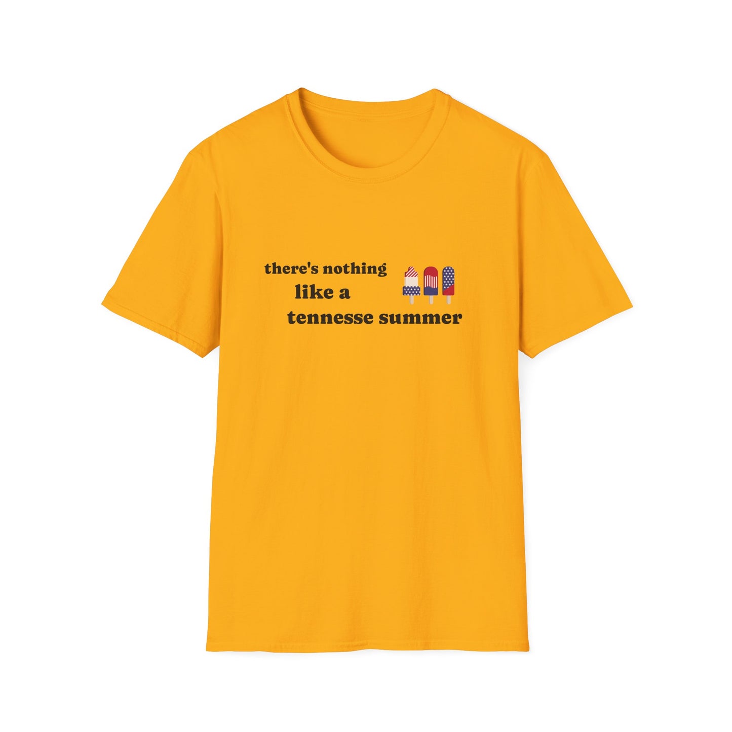 T-Shirt with 'There's Nothing Like a Tennessee Summer' Design - Perfect for Summer, Tennessee, Travel, Casual Wear, Gift